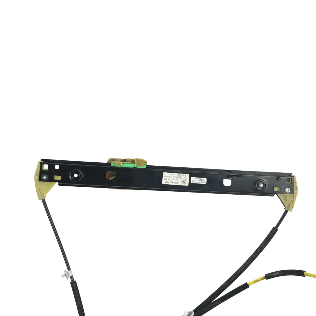 Audi A1 8X Door Window Lifter Regulator Front Right O/S - SKU 8X3837462 - Part number 8X3837462
