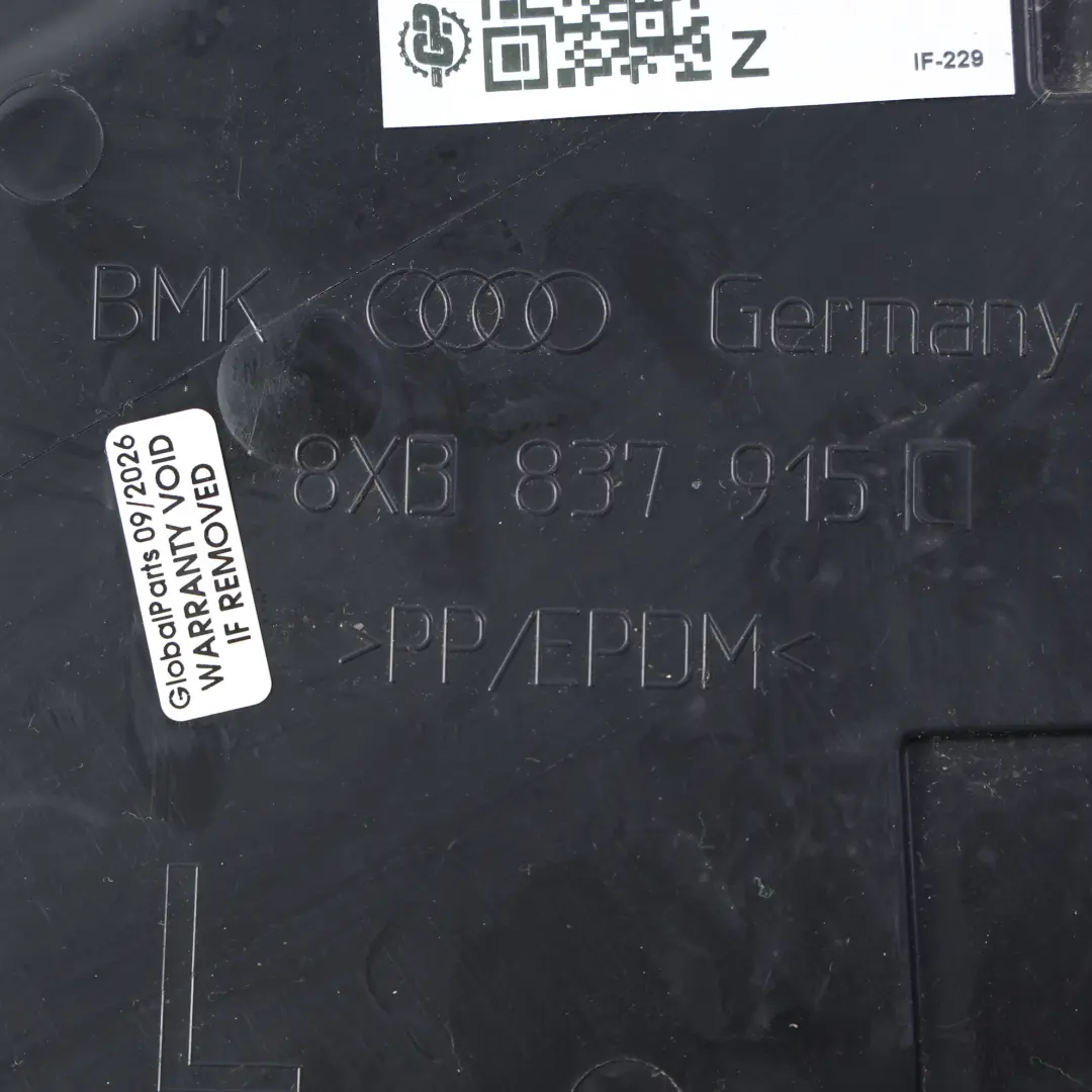 Audi A1 S1 8X Door Inner Panel Cover Front Left N/S - SKU 8X3837915C - Part number 8X3837915C