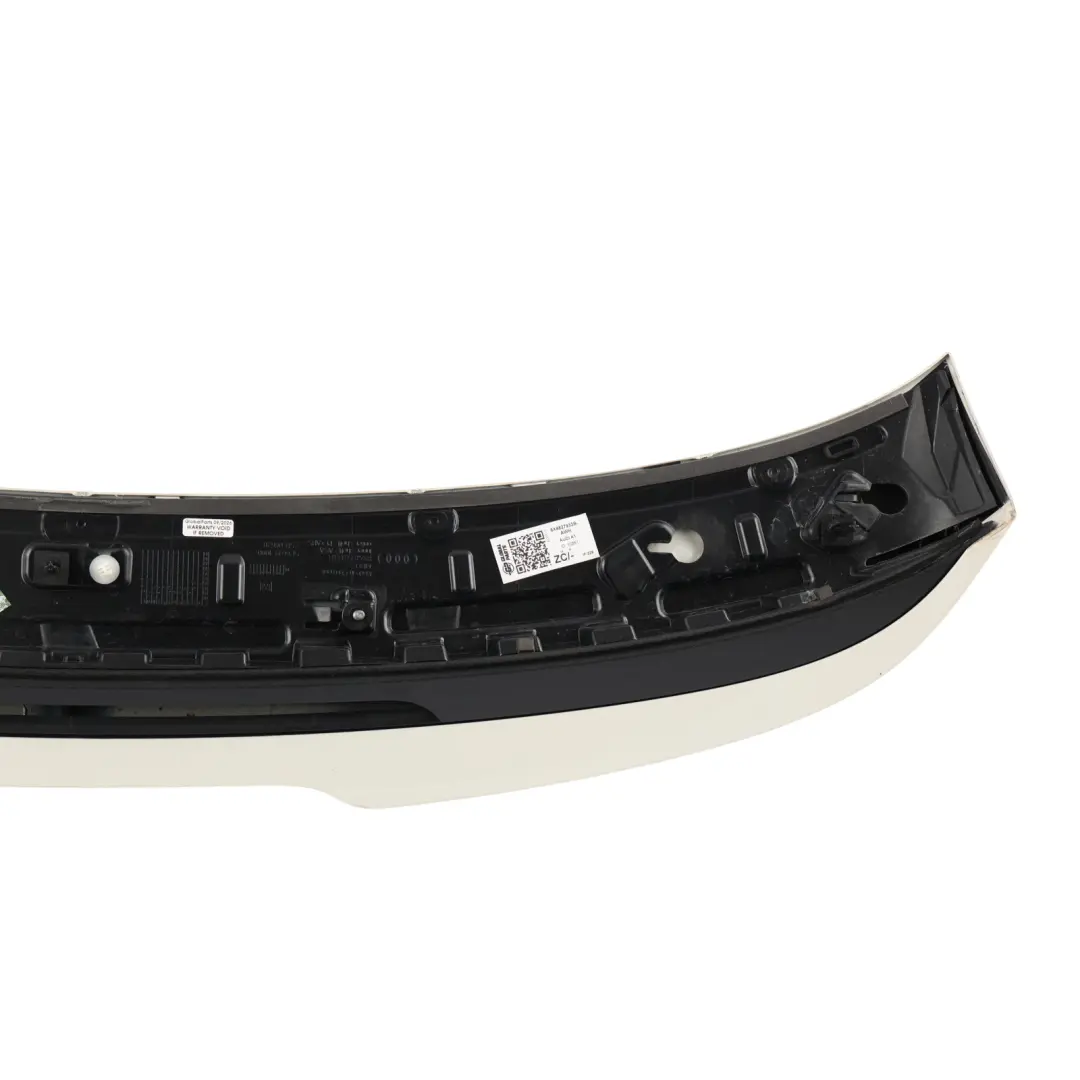 Audi A1 8X Rear Spoiler Tailgate Trunk Trim Panel Amalfi White - Y9K - SKU 8X4827933B-AWH - Part number 8X4827933B