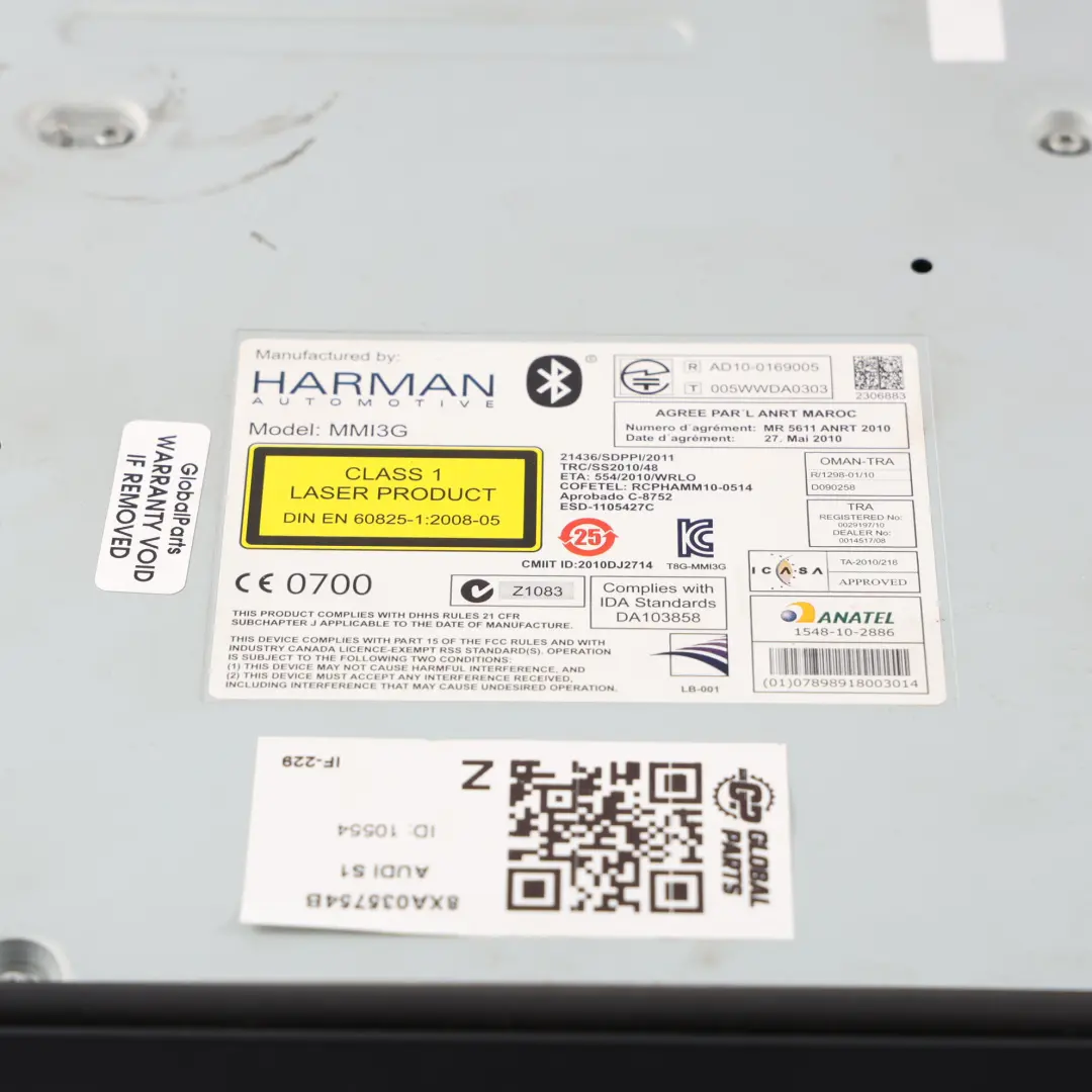 Unidad Central Navegación MMI 3G+ Módulo para Audi A1 S1 8X con número de pieza 8XA035754B Audi A1 S1 8X Unidad Central Navegación MMI 3G+ Módulo - SKU 8XA035754B - Número de pieza 8XA035754B