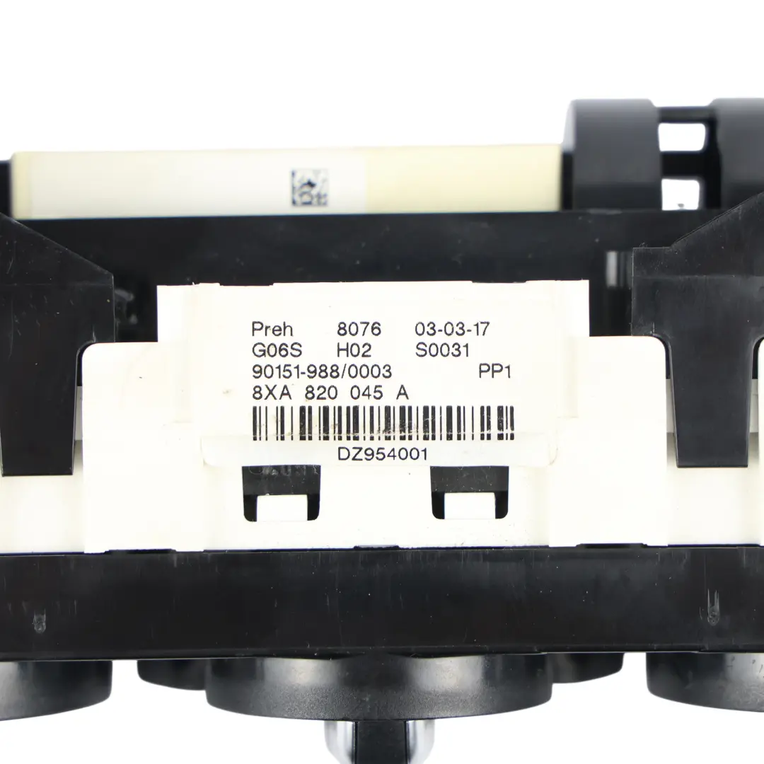 Conditioning Climate Heater Control Panel Switch to Audi A1 S1 8X Air with Part number 8XA820045A Audi A1 S1 8X Air Conditioning Climate Heater Control Panel Switch - SKU 8XA820045A-1 - Part number 8XA820045A