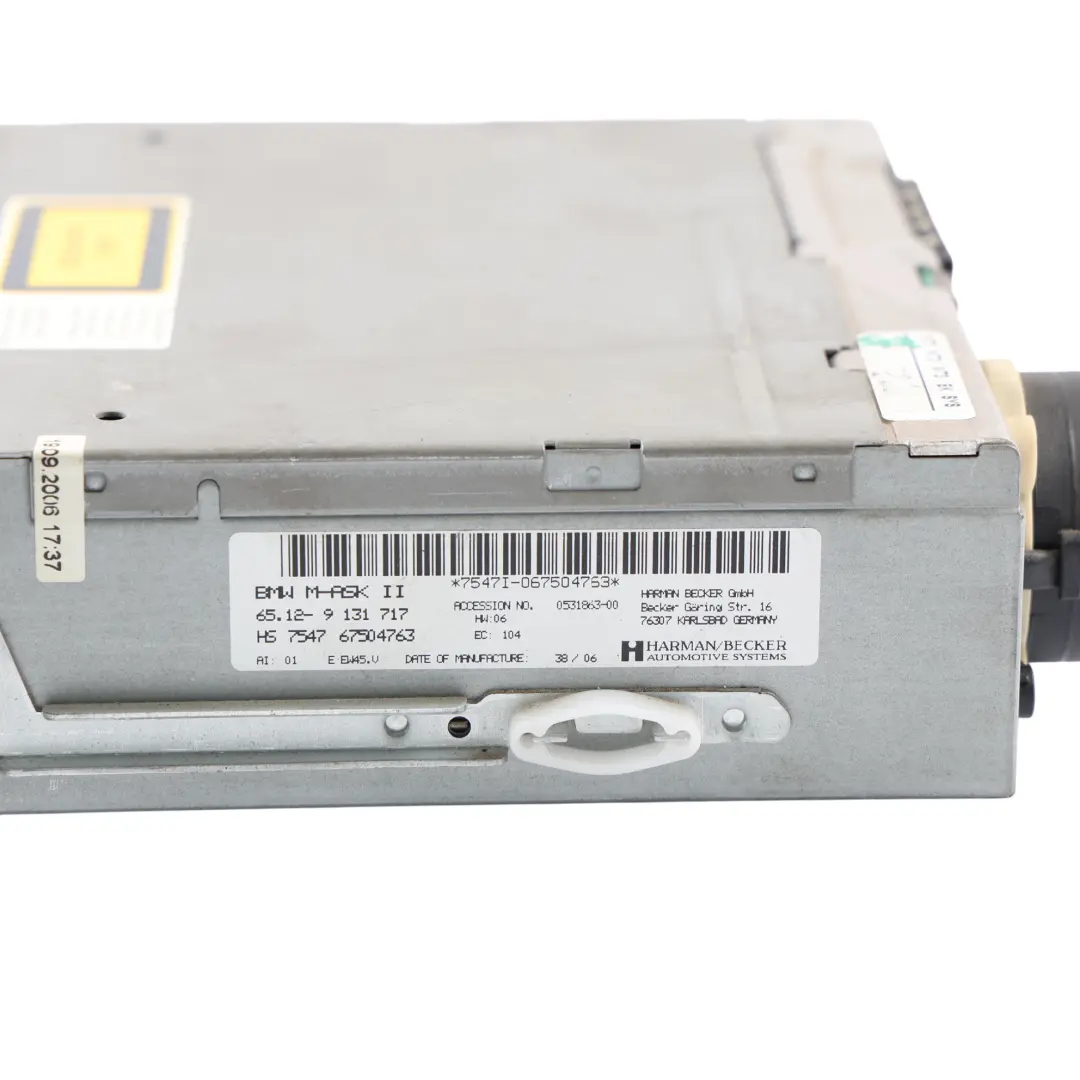 BMW E87 E90 E91 Radio Navegación CD Player Unidad M-Audio - SKU 9131717 - Número de pieza 9131717