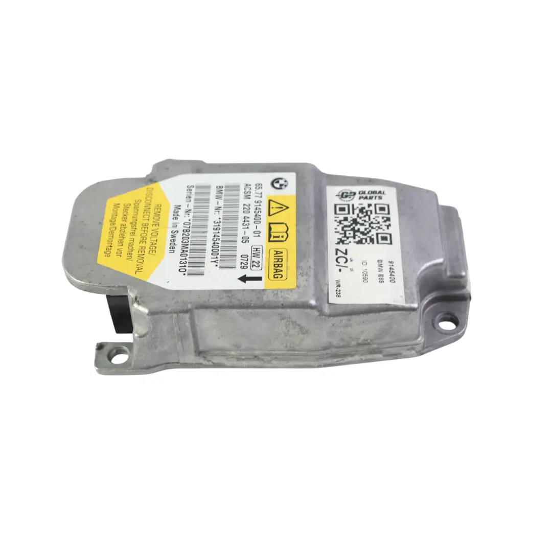 BMW E60 E61 E63 E85 Moduł Sterownik Poduszek Powietrznych Airbag - SKU 9145400 - Numer Części 9145400