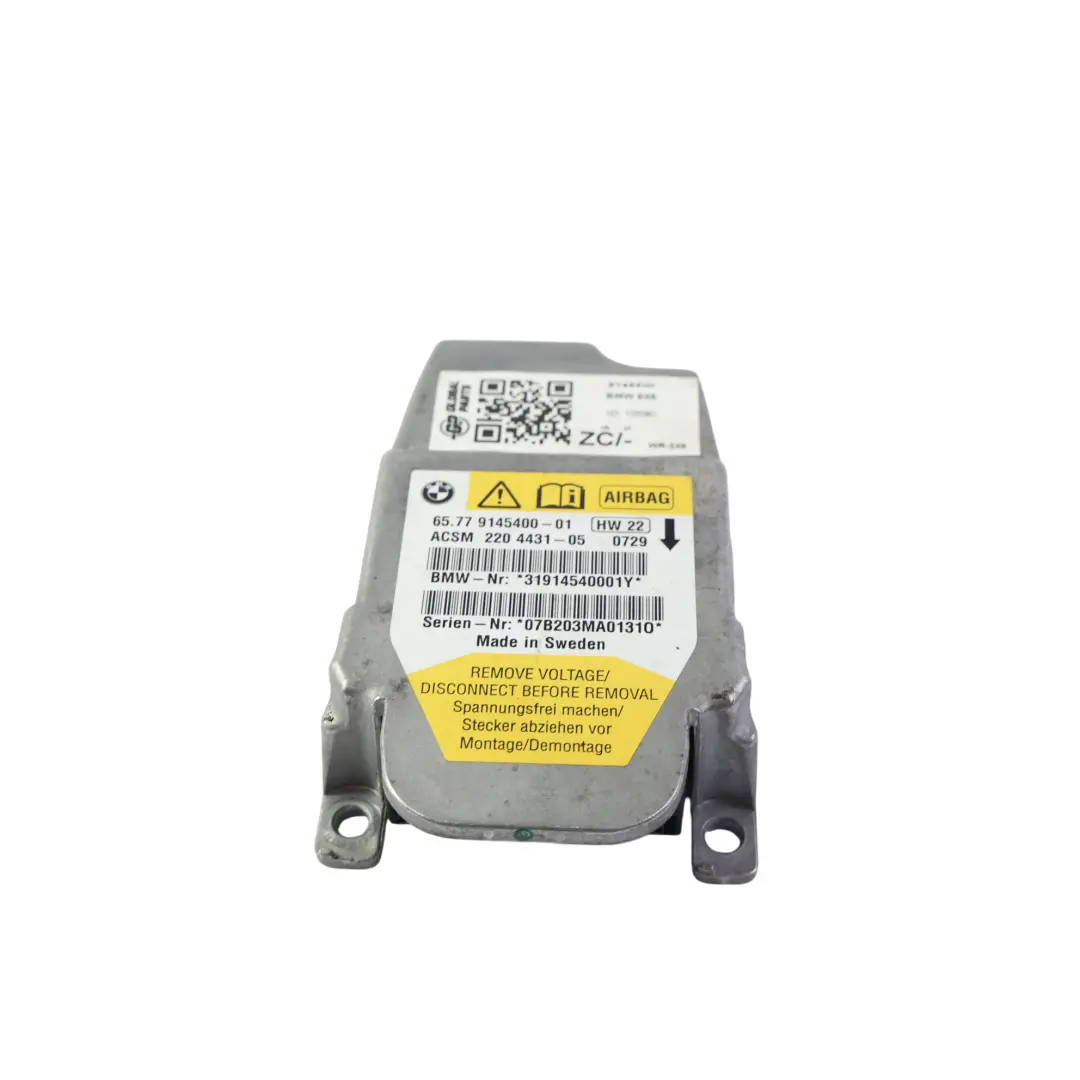 Unidad Control Módulo ECU ACSM para BMW E60 E61 E63 E85 con número de pieza 9145400 BMW E60 E61 E63 E85 Unidad Control Módulo ECU ACSM - SKU 9145400 - Número de pieza 9145400