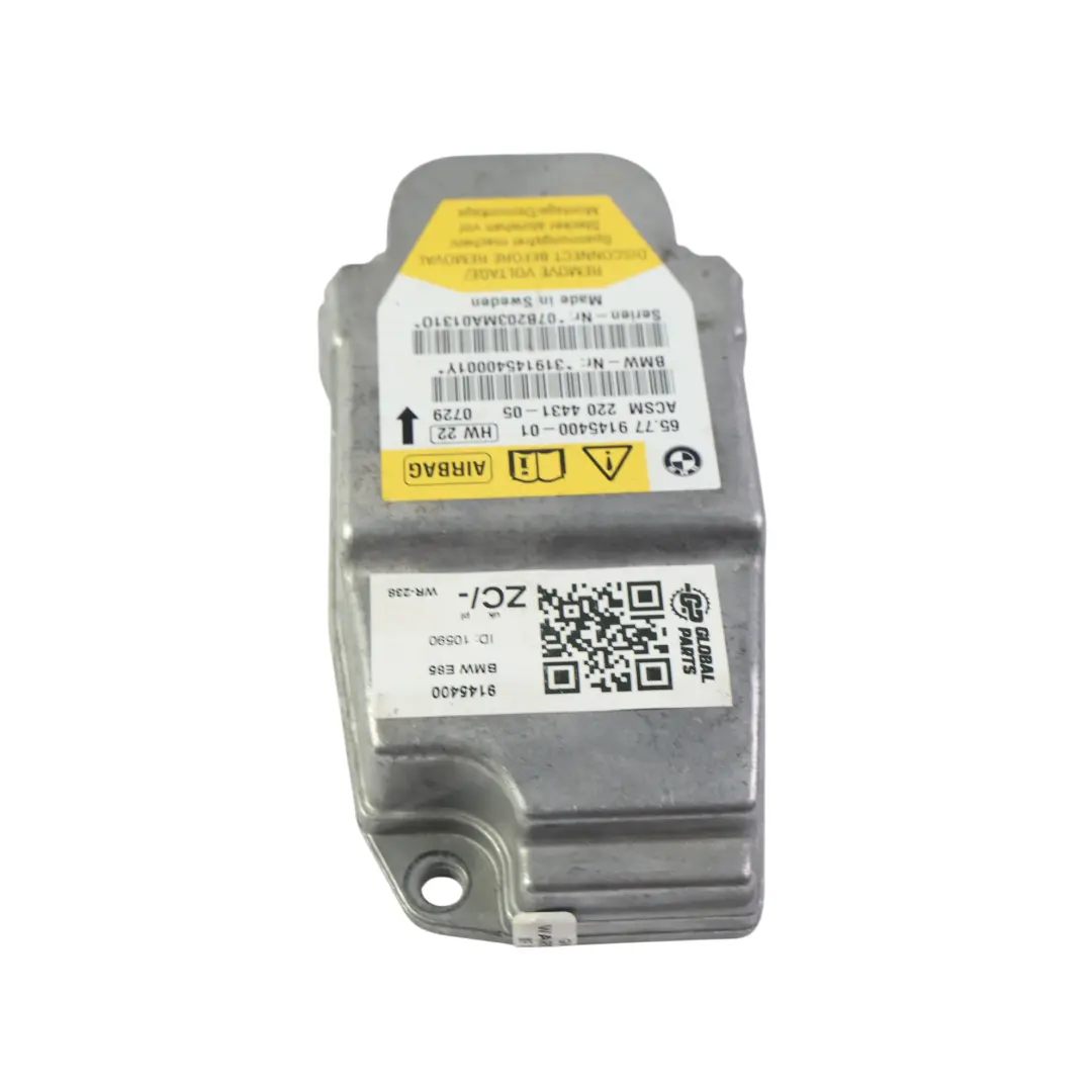 BMW E60 E61 E63 E85 Unidad Control Módulo ECU ACSM - SKU 9145400 - Número de pieza 9145400
