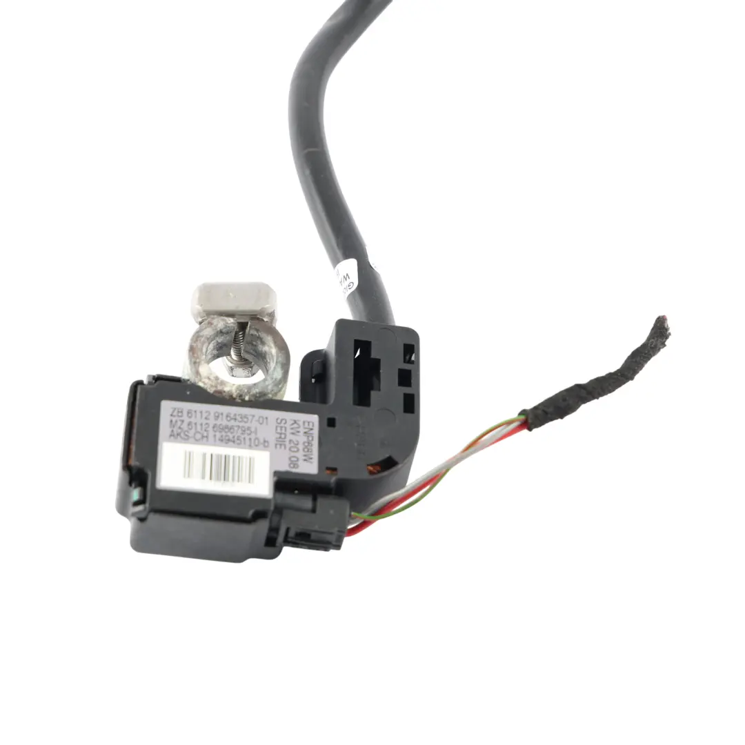 Cable IBS Negative Lead Minus Cable Wire to BMW E70 E71 Battery with Part number 9164357 BMW E70 E71 Battery Cable IBS Negative Lead Minus Cable Wire - SKU 9164357 - Part number 9164357