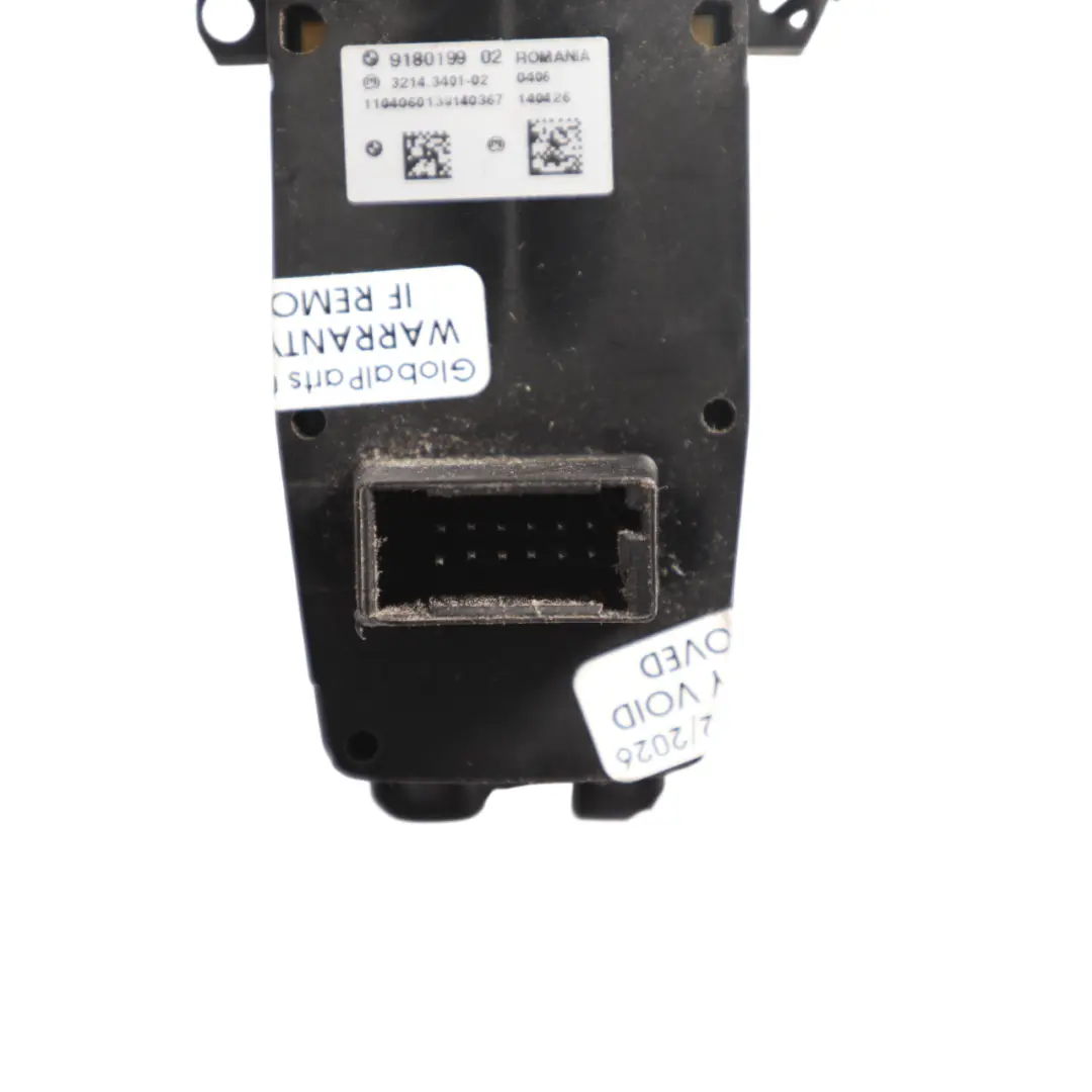  Interruptor freno estacionamiento BMW F10 F11 Botón Trim Negro - SKU 9180199-2 - Número de pieza 9180199