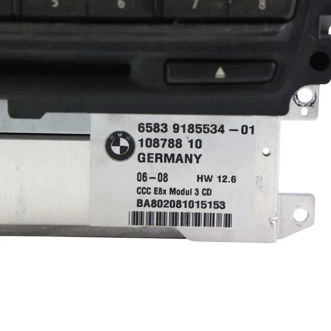 Radio Player Navigation Head Unit Control Module to BMW E81 E82 E87 E88 F20 with Part number 9185534 BMW E81 E82 E87 E88 F20 Radio Player Navigation Head Unit Control Module - SKU 9185534 - Part number 9185534