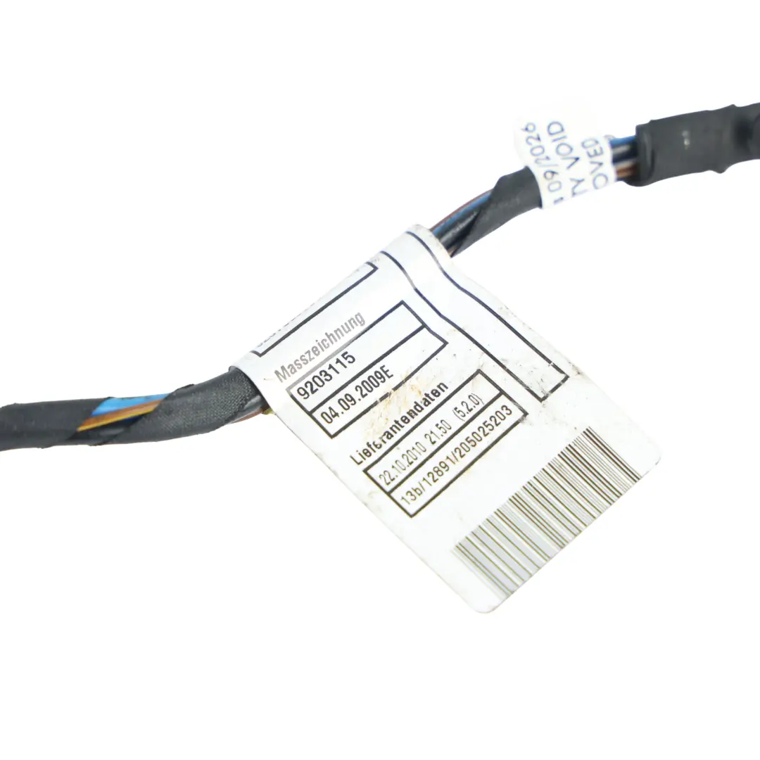 BMW X5 E70 Rear Door Wiring Loom Harness Cable Left Right N/O/S - SKU 9207859 - Part number 9207859