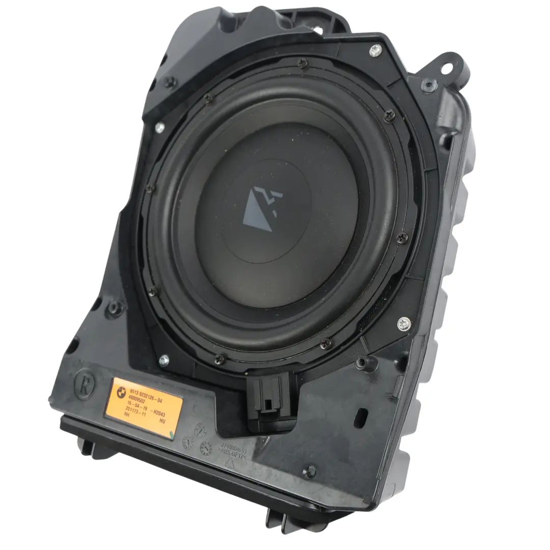 Central Bass Hi-Fi Speaker Harman Kardon Right O/S to BMW F20 F21 F22 with Part number 9232126 BMW F20 F21 F22 Central Bass Hi-Fi Speaker Harman Kardon Right O/S - SKU 9232126-3 - Part number 9232126