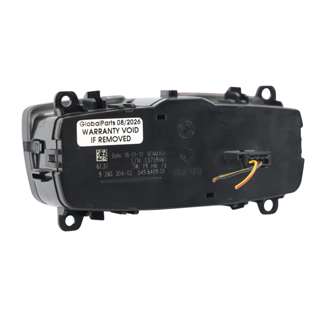 Headlight Switch Panel BMW F20 F22 F30 Lamp Adjustment Control Unit to with Part number 9265304 Headlight Switch Panel BMW F20 F22 F30 Lamp Adjustment Control Unit - SKU 9265304-2 - Part number 9265304