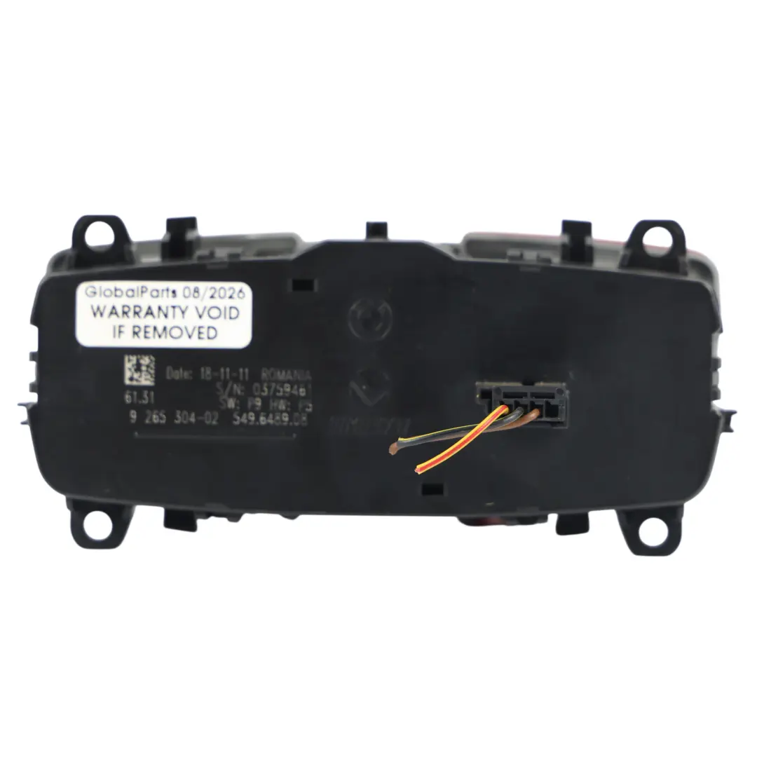  Headlight Switch Panel BMW F20 F22 F30 Lamp Adjustment Control Unit - SKU 9265304-2 - Part number 9265304