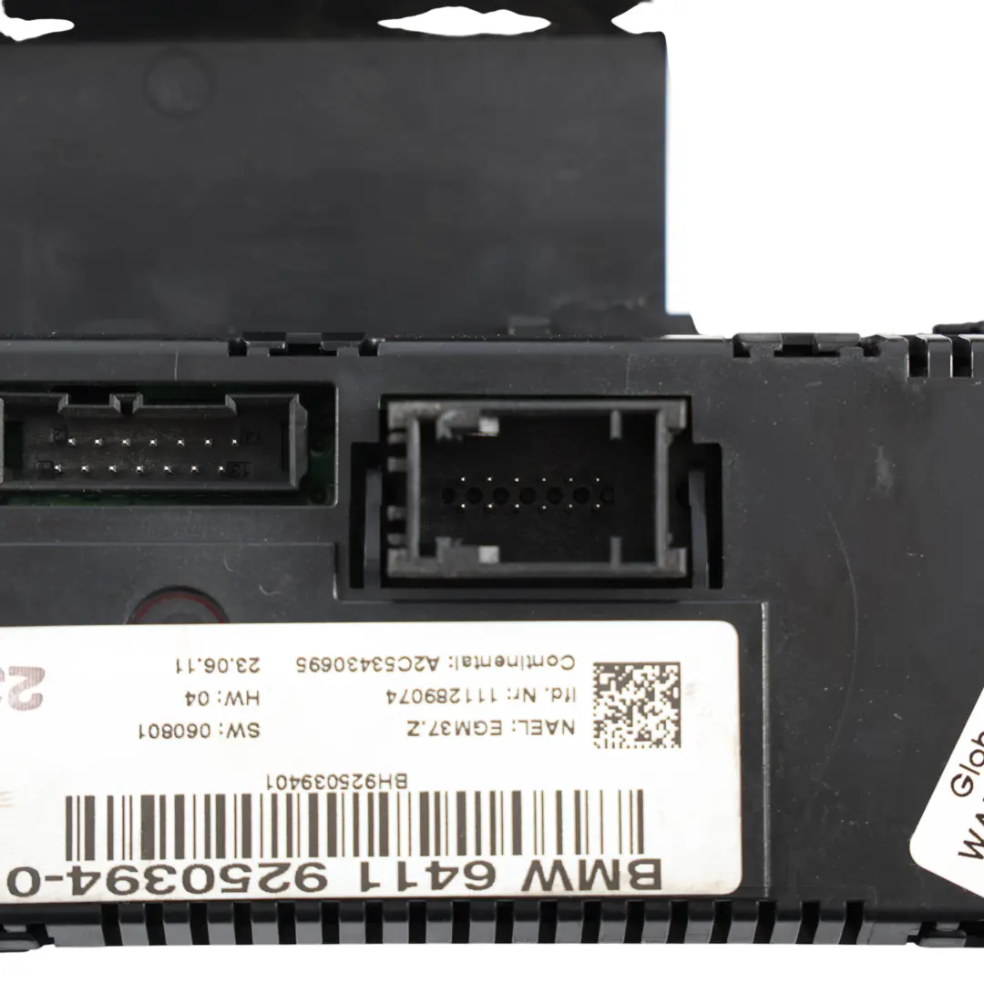 BMW E81 E87 E90 E91 E92 Panel Sterowania Klimatyzacji Automatycznej - SKU 9292263-1 - Numer Części 9292263