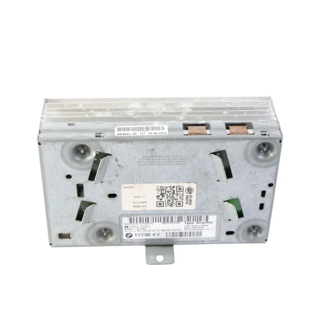 BMW F10 F10 LCI Amplificador Audio Sistema Hi-Fi Harman Becker - SKU 9312592 - Número de pieza 9312592