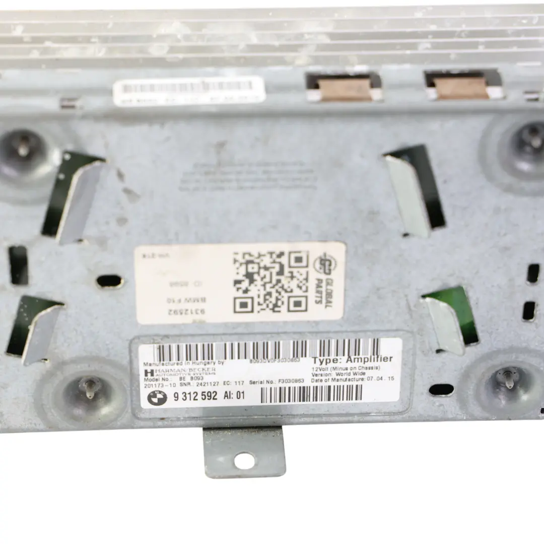 Wzmacniacz Audio Hi-Fi Harman Becker do BMW F10 LCI o numerze 9312592 BMW F10 LCI Wzmacniacz Audio Hi-Fi Harman Becker - SKU 9312592 - Numer Części 9312592