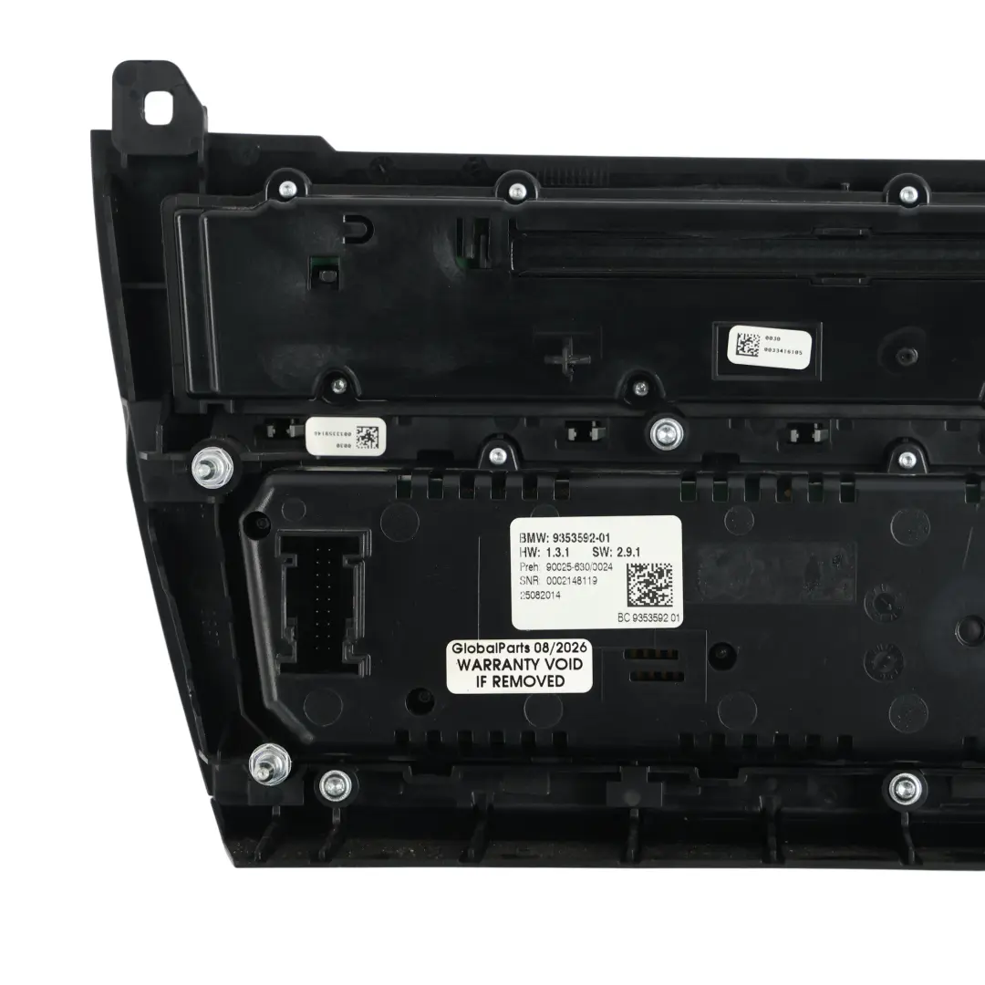 BMW F10 F11 Panel Sterowania Radiem I Klimatyzacją Czarny 9241243 - SKU 9328424-10 - Numer Części 9328424