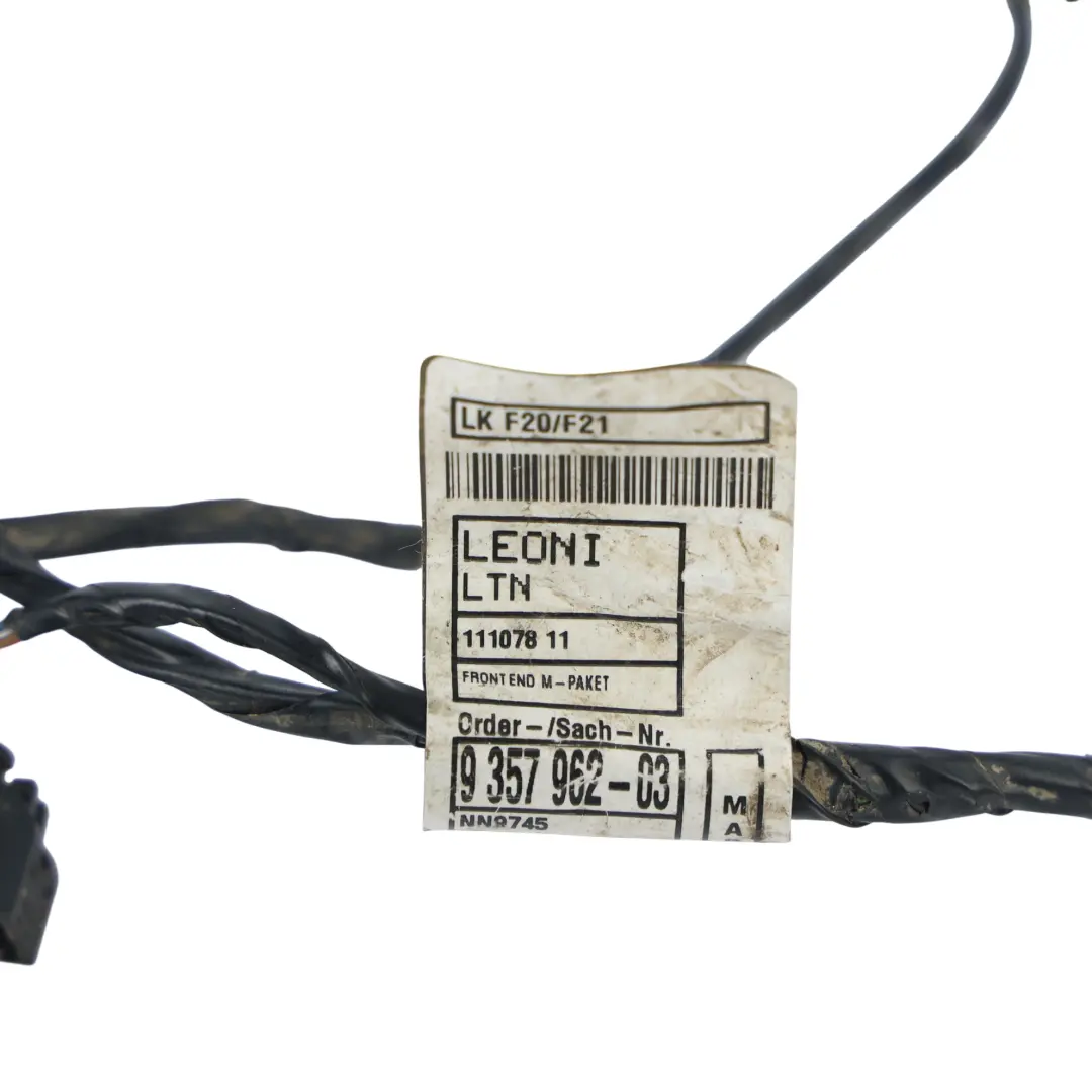 BMW F20 F21 F30 F31 Cableado Control Distancia Aparcamiento - SKU 9357962 - Número de pieza 9357962