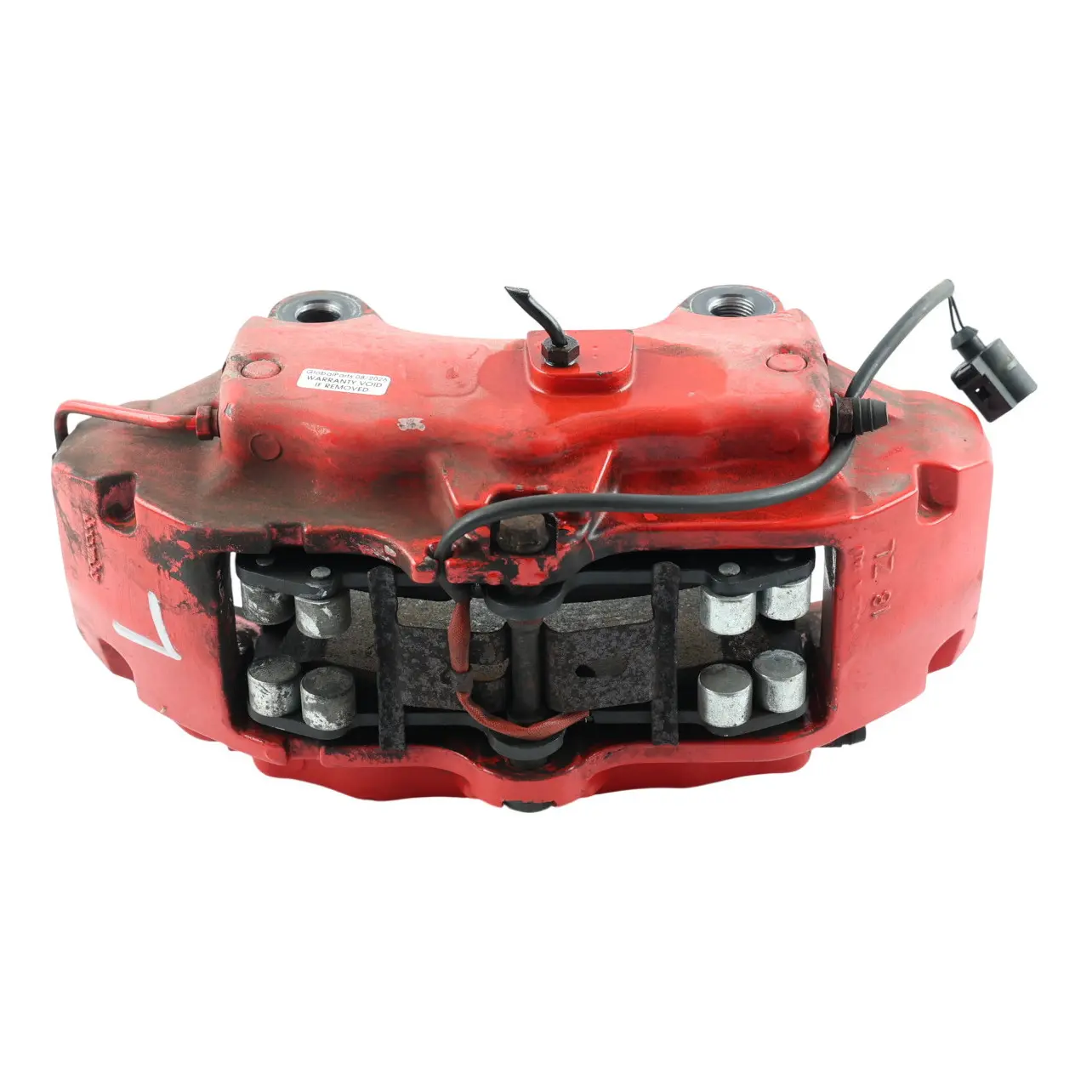 Porsche Cayenne 9PA Front Axle Brake Caliper Front Left N/S Red 95535142220