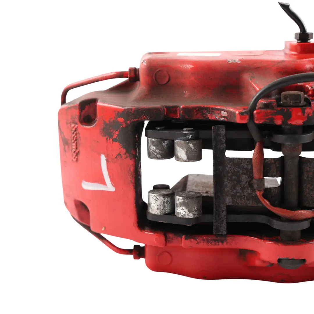 Front Axle Brake Caliper Front Left N/S Red 95535142220 to Porsche Cayenne 9PA with Part number 95535142120 Porsche Cayenne 9PA Front Axle Brake Caliper Front Left N/S Red 95535142220 - SKU 95535142120 - Part number 95535142120