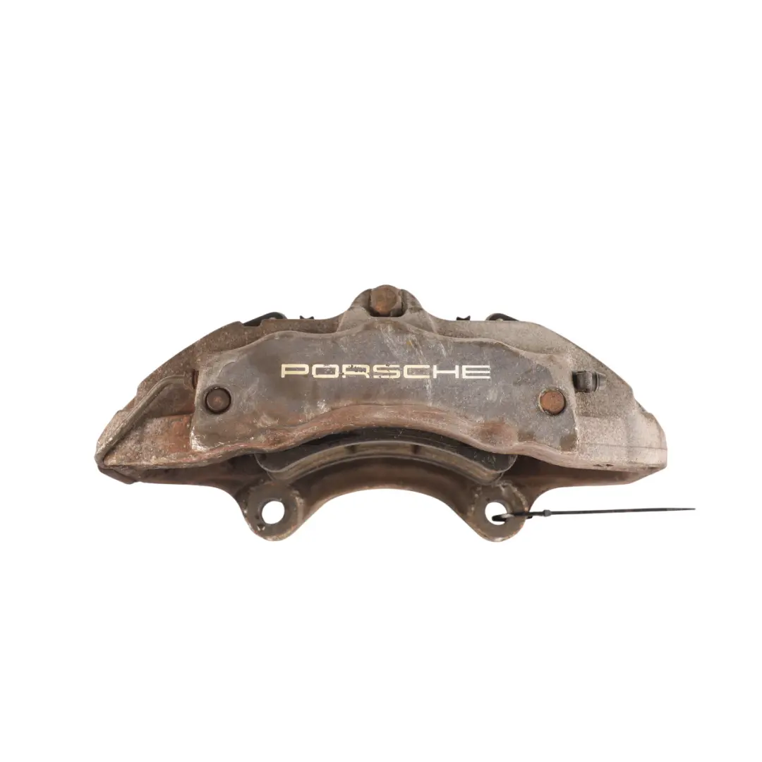 Front Axle Brake Caliper Housing Left N/S Side to Porsche Cayenne 9PA with Part number 95535142130 Porsche Cayenne 9PA Front Axle Brake Caliper Housing Left N/S Side - SKU 95535142130 - Part number 95535142130