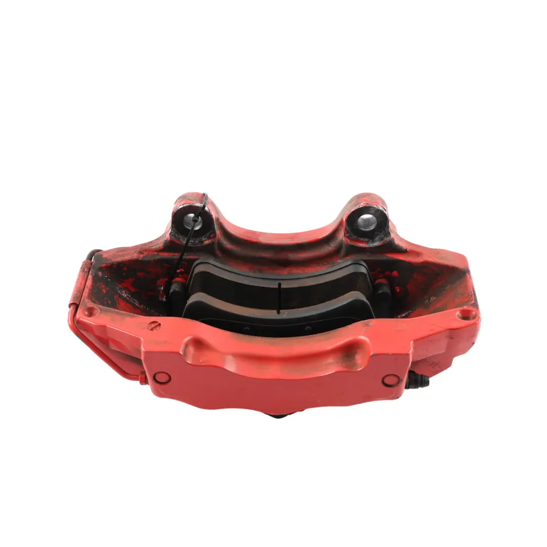 Front Axle Brake Caliper Front Right O/S Red to Porsche Cayenne 9PA with Part number 95535142220 Porsche Cayenne 9PA Front Axle Brake Caliper Front Right O/S Red - SKU 95535142220 - Part number 95535142220