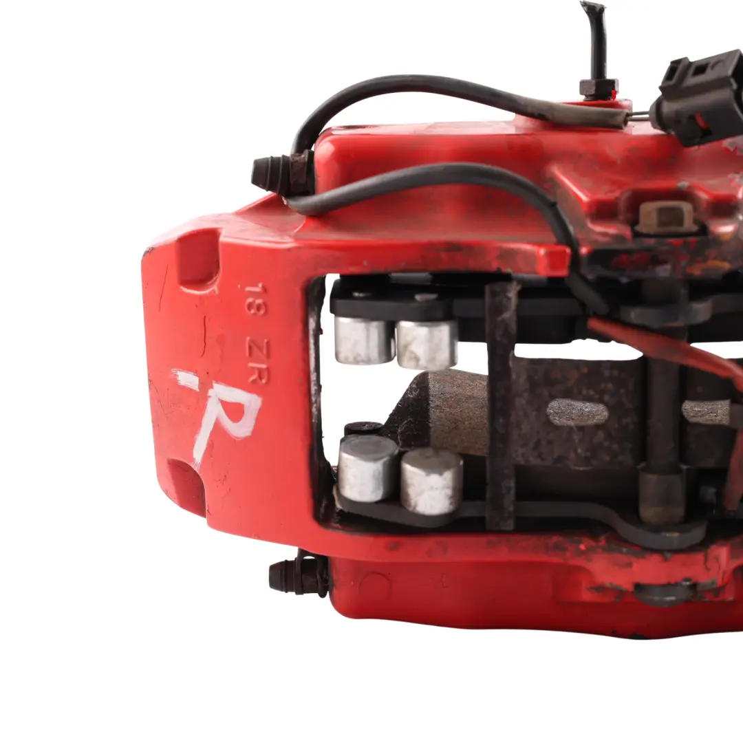 Front Axle Brake Caliper Front Right O/S Red to Porsche Cayenne 9PA with Part number 95535142220 Porsche Cayenne 9PA Front Axle Brake Caliper Front Right O/S Red - SKU 95535142220 - Part number 95535142220
