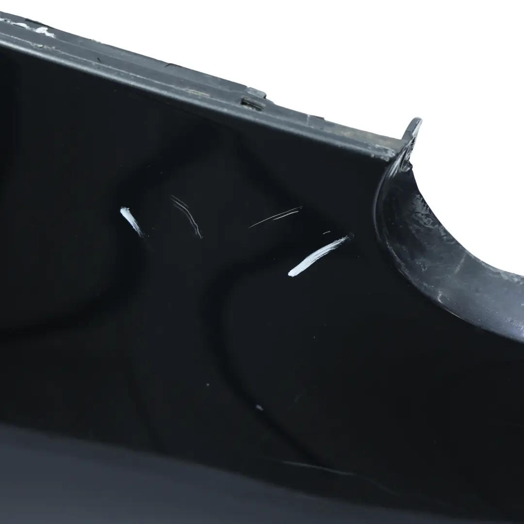 Bumper Trim Panel Covering Basalt Black Metallic - C9Z to Porsche Cayenne 9PA Rear with Part number 95550541102 Porsche Cayenne 9PA Rear Bumper Trim Panel Covering Basalt Black Metallic - C9Z - SKU 95550541102-BAB - Part number 95550541102