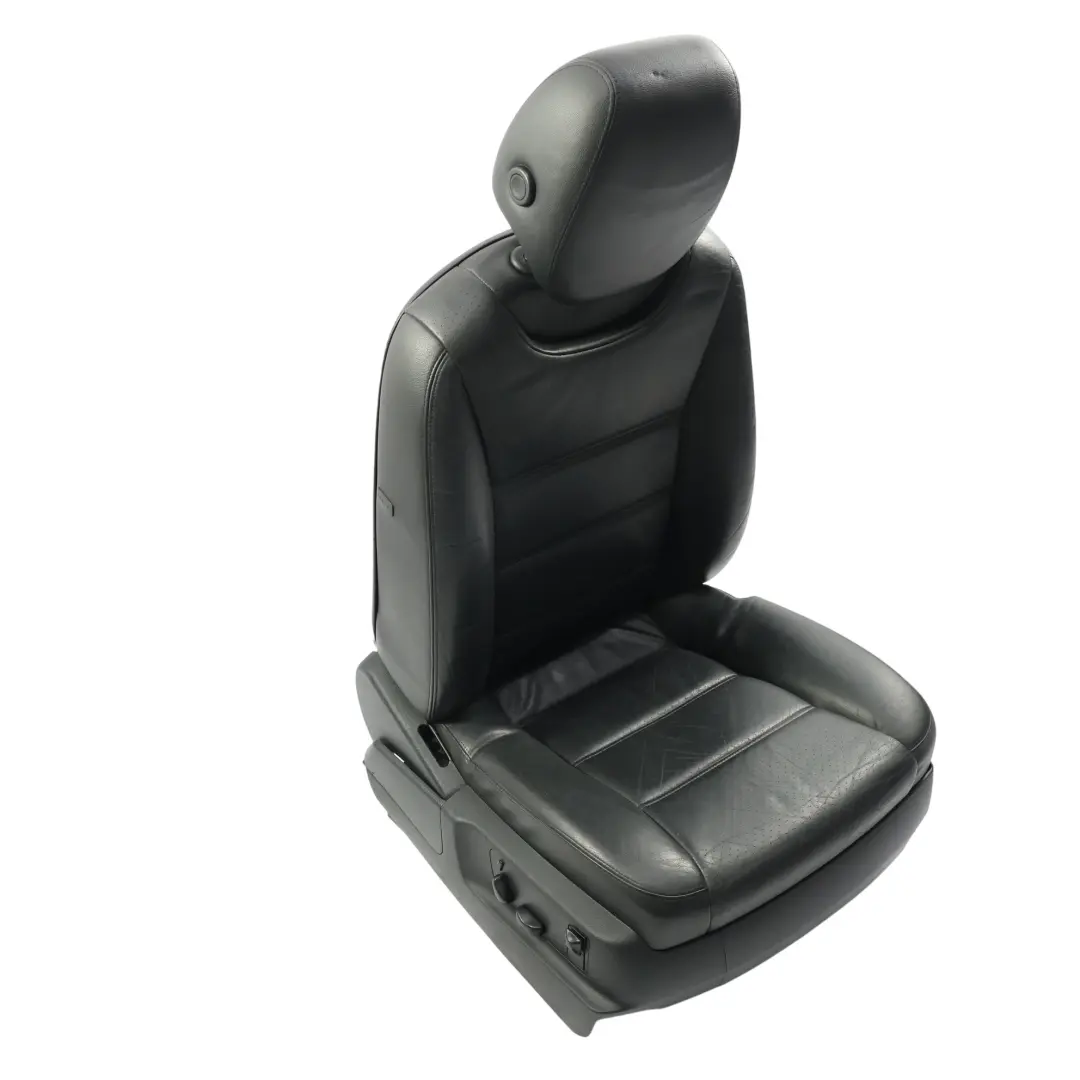 Porsche Cayenne 9PA Asiento Delantero Derecho Confort Calefactado Cuero Negro - SKU 95552118301-1 - Número de pieza 95552118301