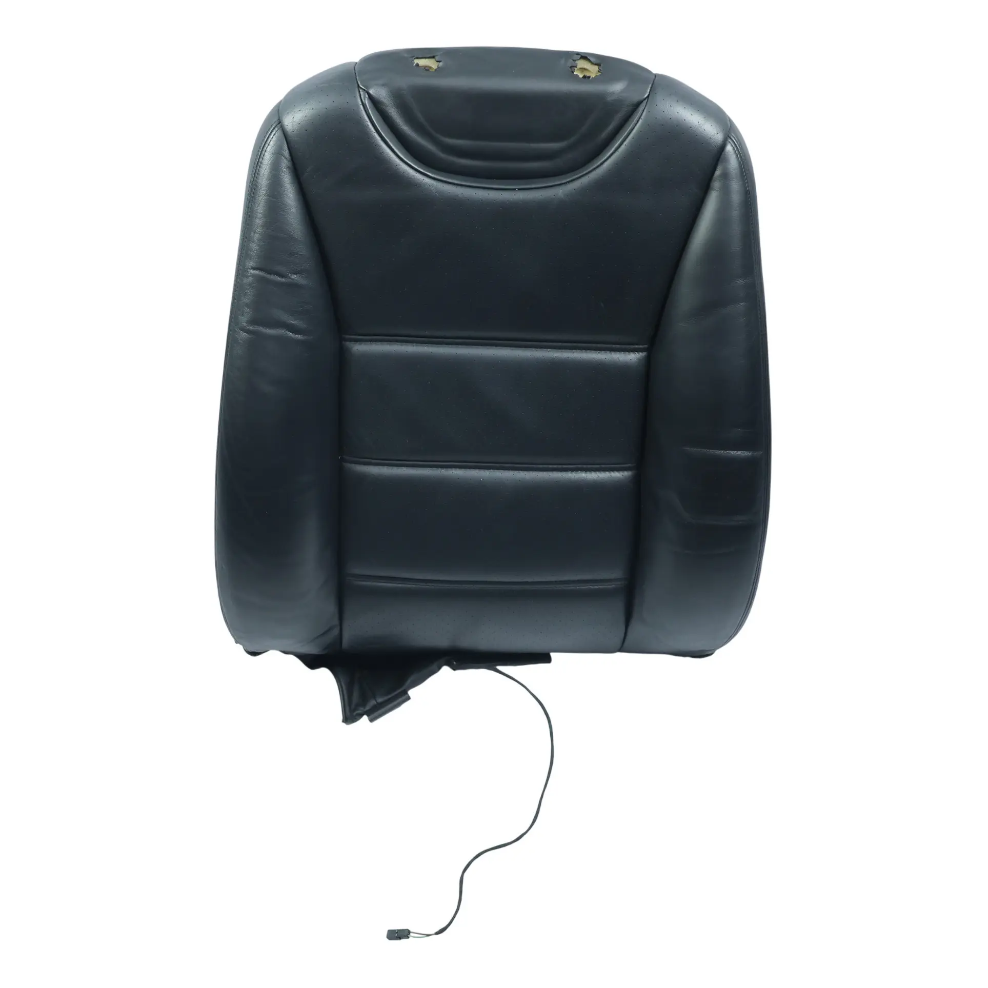 Porsche Cayenne 9PA Funda Respaldo Asiento Delantero Cuero Negro Derecho