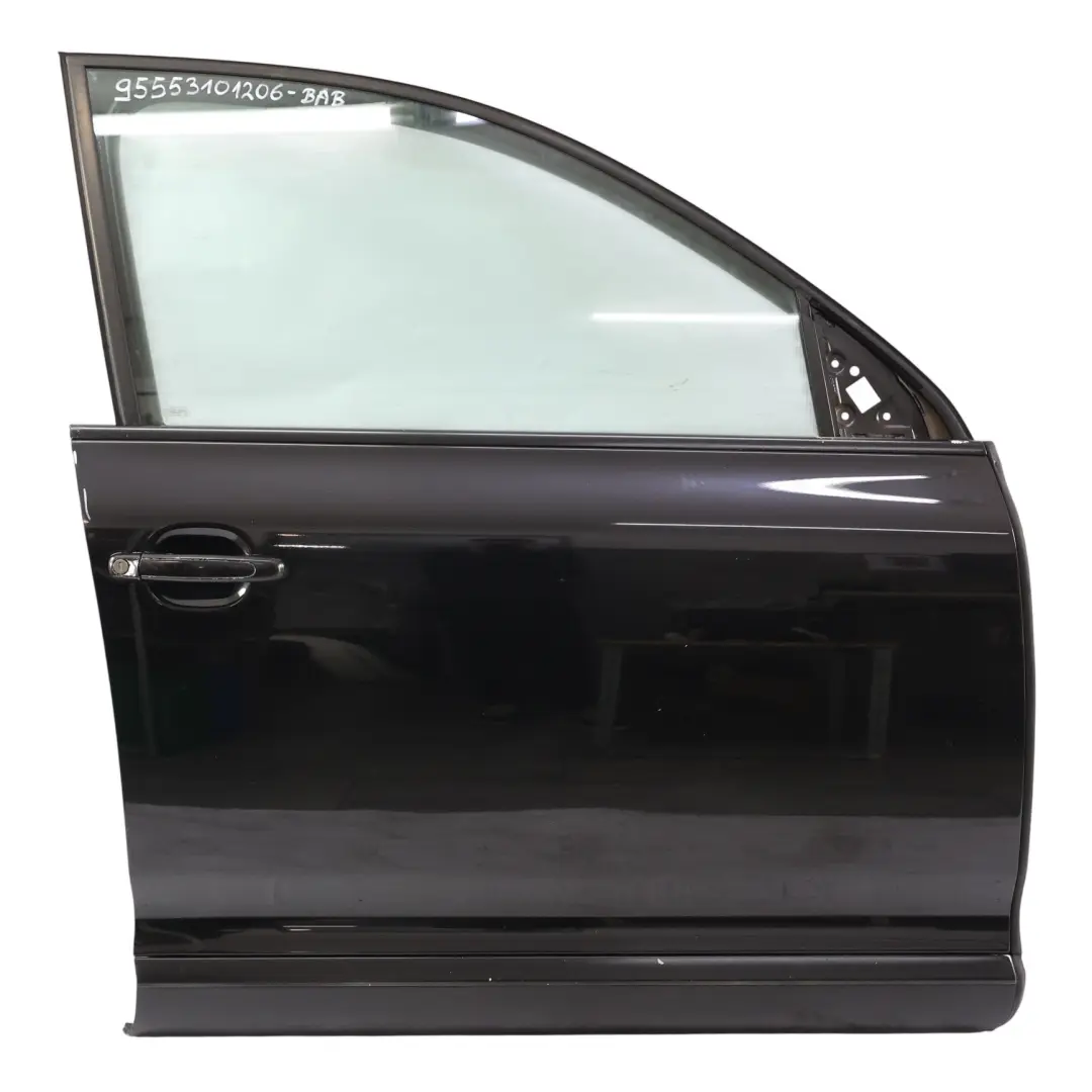 Porsche Cayenne 9PA Front Door Right Basalt Black Metallic - C9Z - SKU 95553101206-BAB - Part number 95553101206