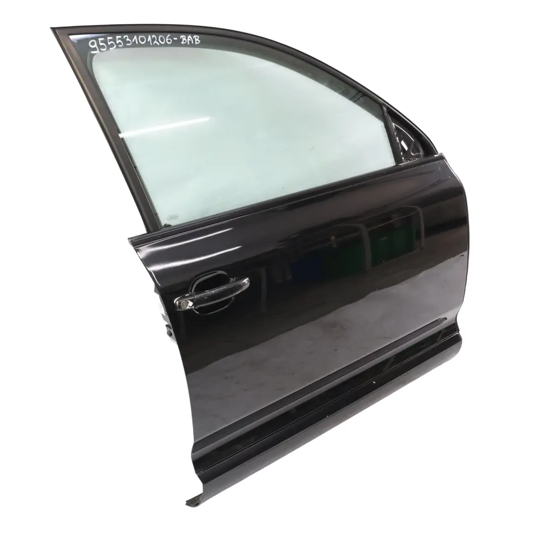 Porsche Cayenne 9PA Front Door Right Basalt Black Metallic - C9Z - SKU 95553101206-BAB - Part number 95553101206