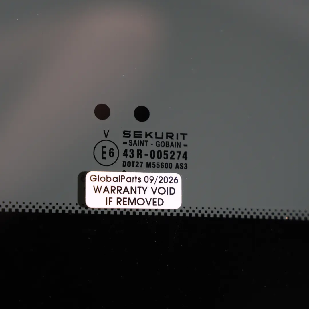 Sunroof Window Glass Glazing AS3 Tinted to Porsche Cayenne 9PA with Part number 95556400210 Porsche Cayenne 9PA Sunroof Window Glass Glazing AS3 Tinted - SKU 95556400210 - Part number 95556400210