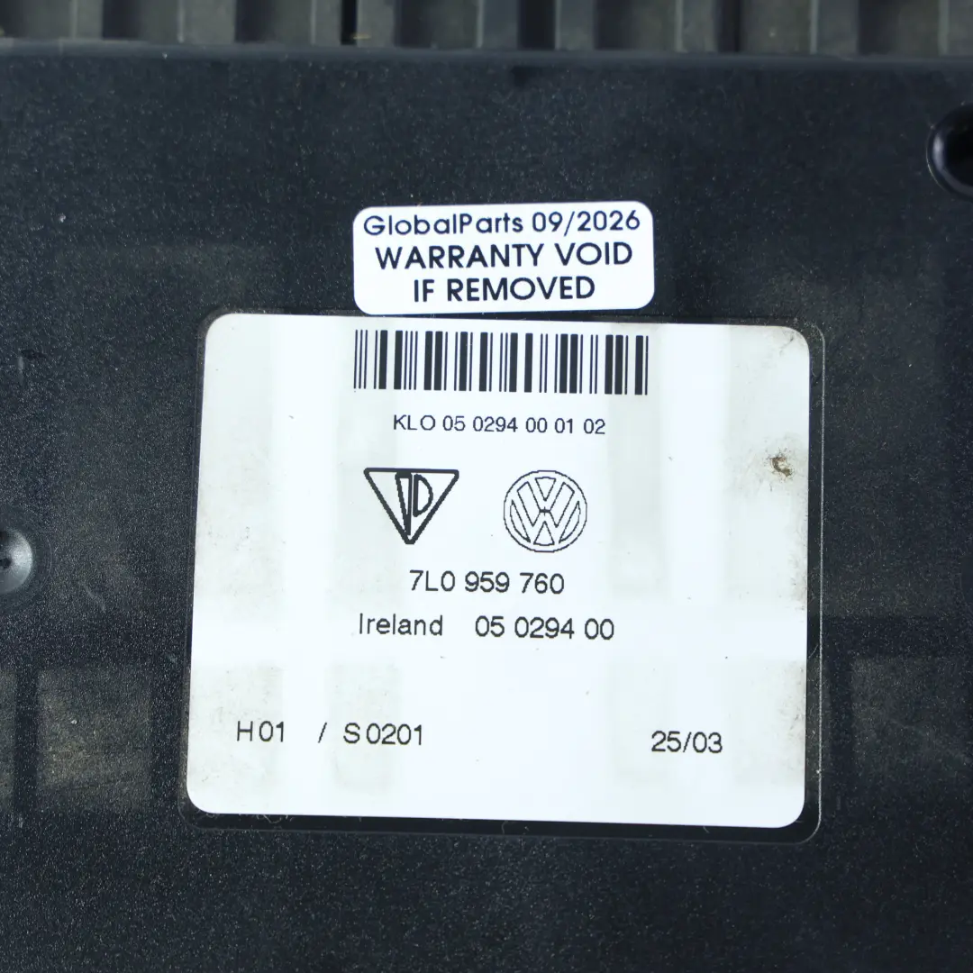 Porsche Cayenne 9PA Electric Seat Adjustment Control Unit - SKU 95561874000 - Part number 95561874000
