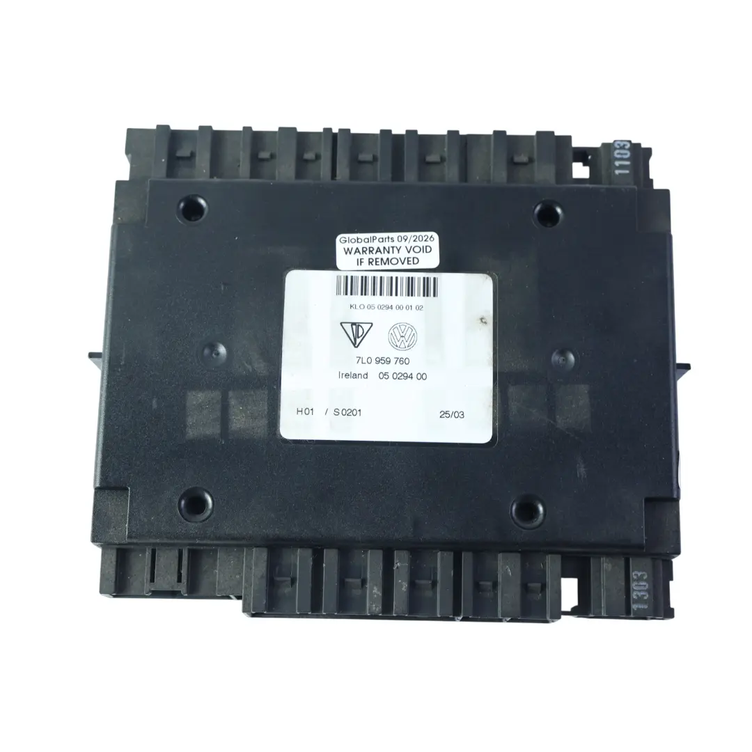 Porsche Cayenne 9PA Unidad de Control Ajuste Asiento Eléctrico - SKU 95561874000 - Número de pieza 95561874000