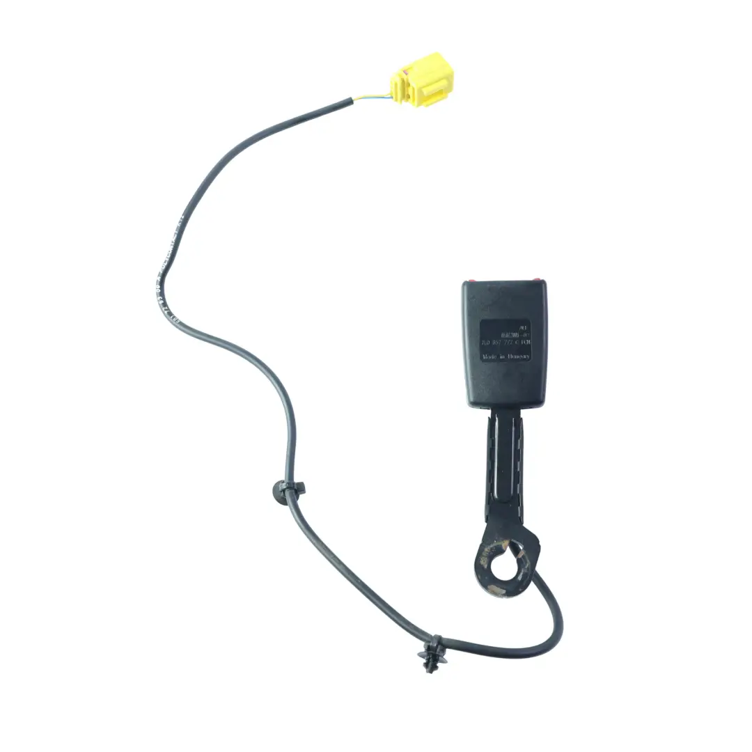 Klamra Pasa Bezpieczeństwa Przód Lewa Czarna 7L0857777C do Porsche Cayenne 9PA o numerze 95580301700 Porsche Cayenne 9PA Klamra Pasa Bezpieczeństwa Przód Lewa Czarna 7L0857777C - SKU 95580301700 - Numer Części 95580301700