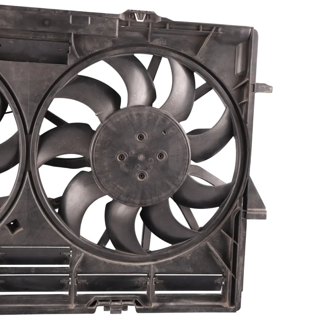 Porsche Macan 95B Radiator Cooling Fan Shroud Double Fan - SKU 95B121003A - Part number 95B121003A