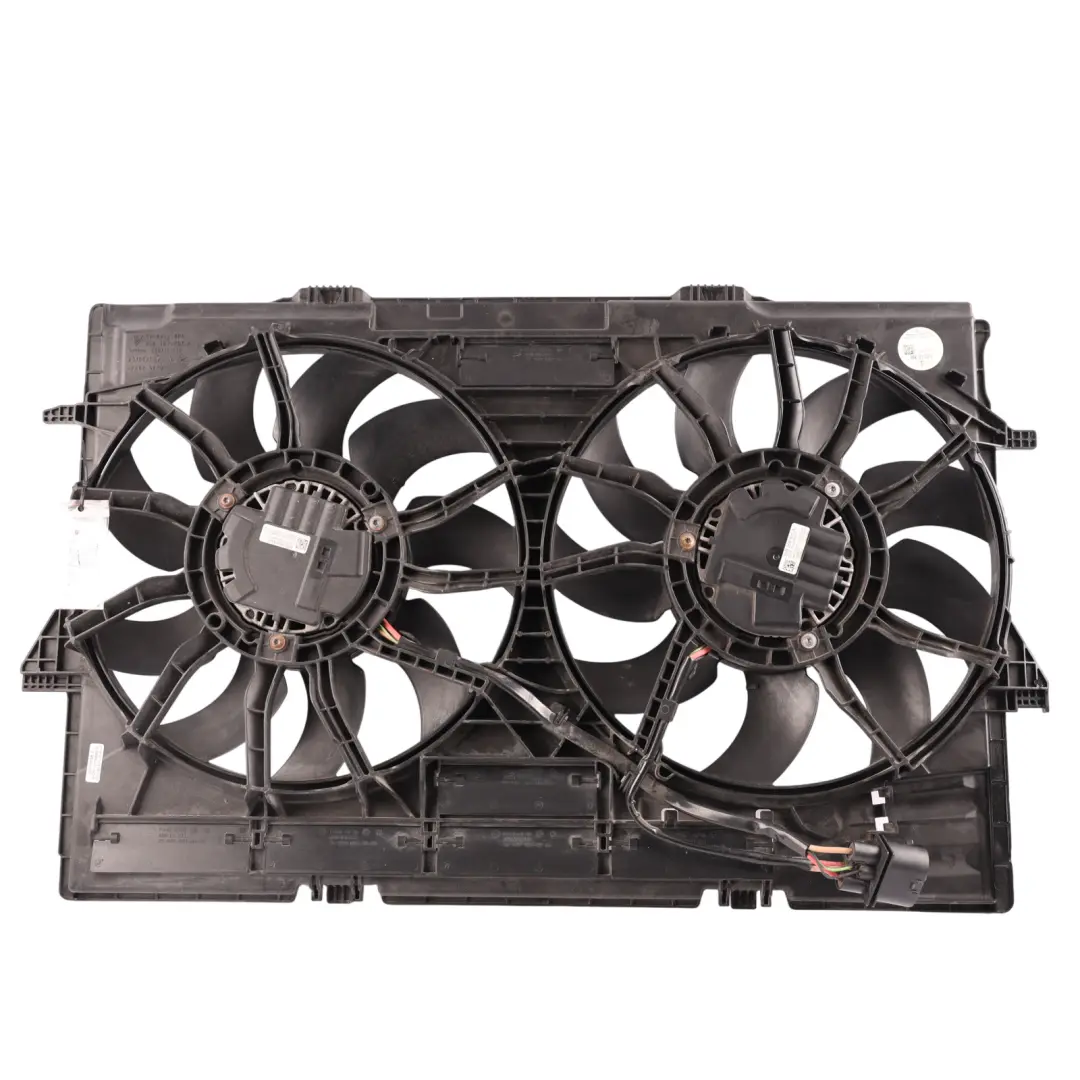 Porsche Macan 95B Radiator Cooling Fan Shroud Double Fan - SKU 95B121003A - Part number 95B121003A