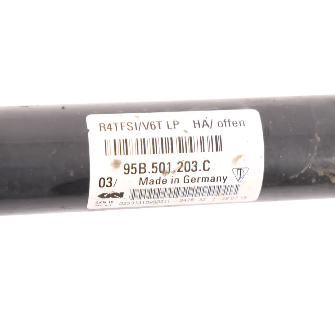 Porsche Macan 95B Rear Axle Driveshaft Drive Shaft Left Right N/O/S - SKU 95B501203C - Part number 95B501203C