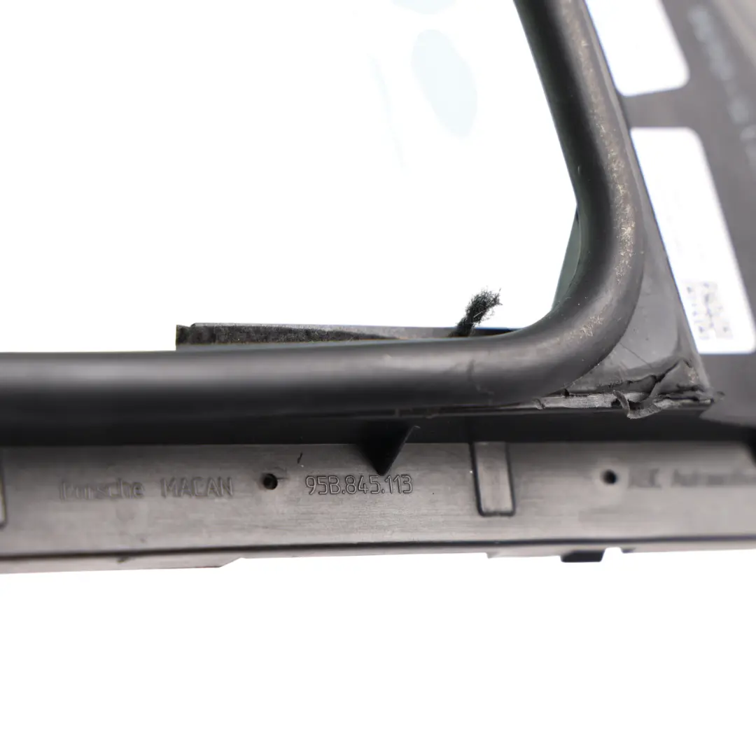Door Fixed Window Glass Quarter AS2 Front Left N/S to Porsche Macan 95B with Part number 95B845113C Porsche Macan 95B Door Fixed Window Glass Quarter AS2 Front Left N/S - SKU 95B845113C - Part number 95B845113C