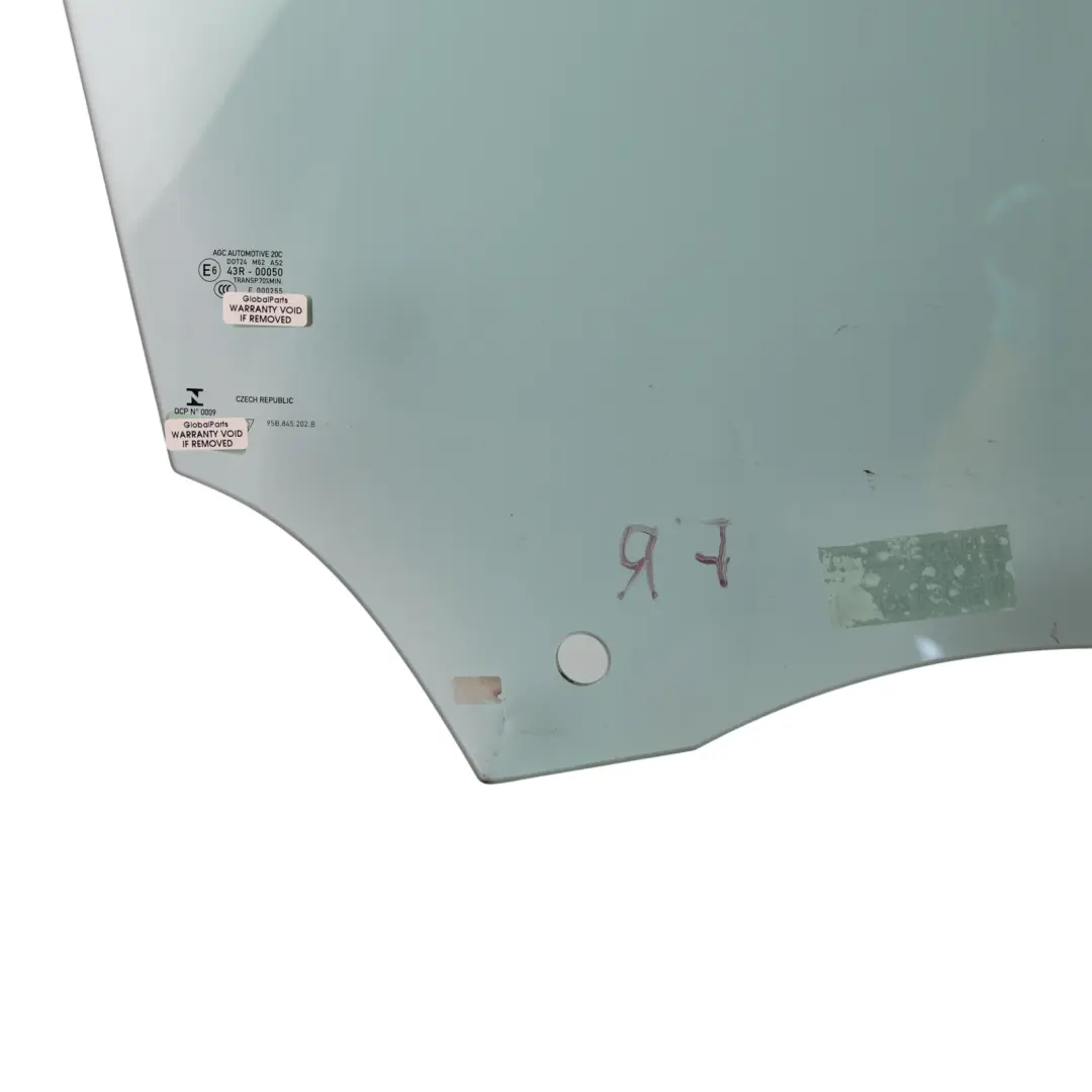Porsche Macan 95B Door Window Glass Glazing AS2 Front Right O/S - SKU 95B845202B - Part number 95B845202B
