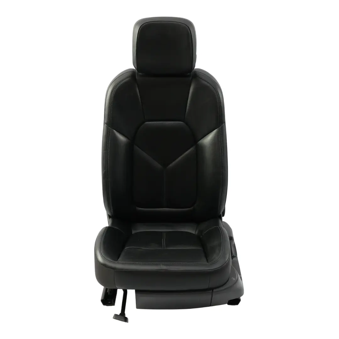 Front Seat Left N/S Black Leather Perforated to Porsche Macan 95B with Part number 95B881805A Porsche Macan 95B Front Seat Left N/S Black Leather Perforated - SKU RHD-95B881805A-1 - Part number 95B881805A