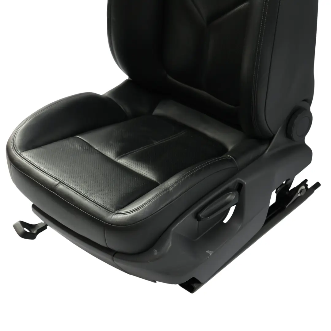 Porsche Macan 95B Front Seat Left N/S Black Leather Perforated - SKU RHD-95B881805A-1 - Part number 95B881805A