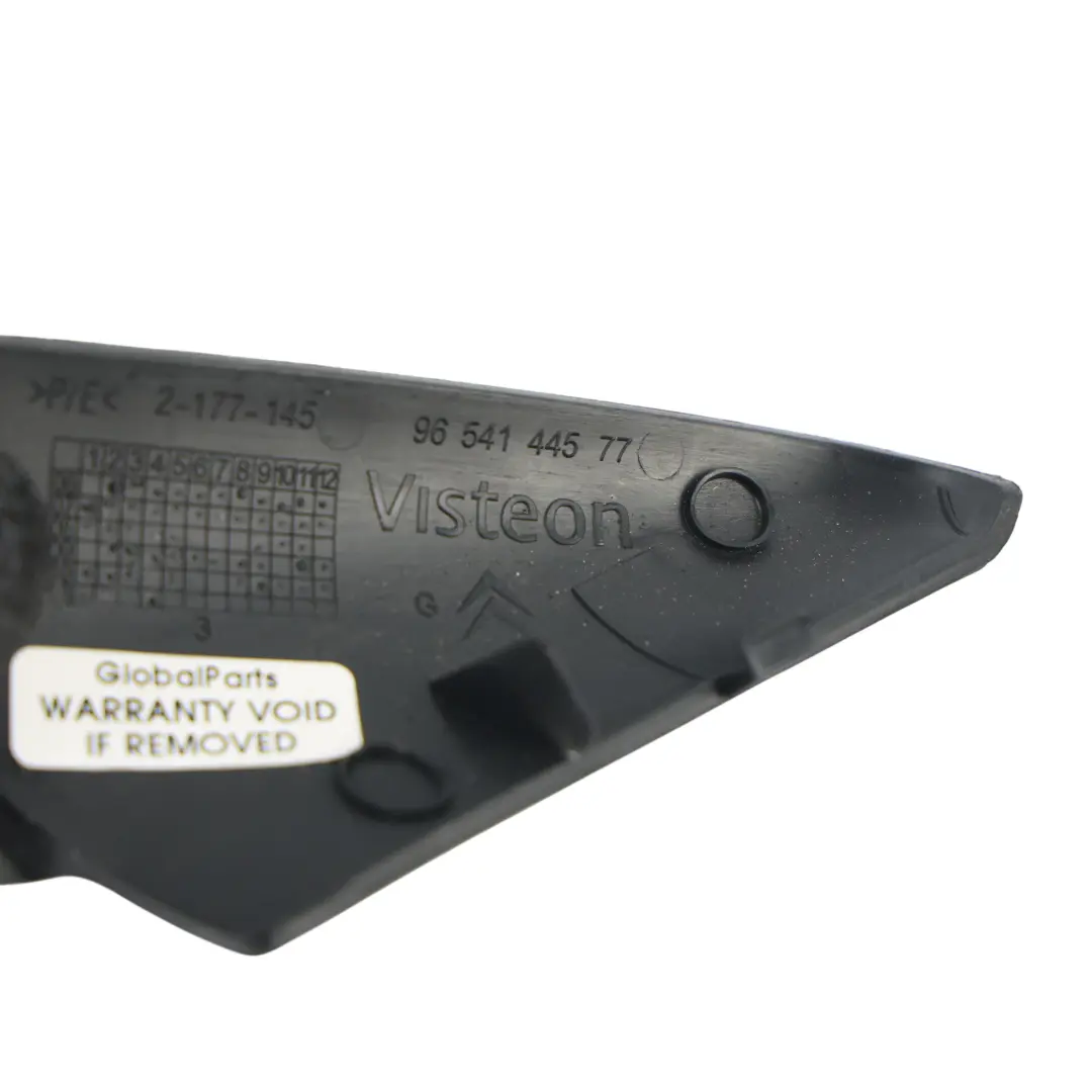 Door Wing Mirror Trim Cover Panel Left N/S to Citroën C4 Grand Picasso with Part number 9654144577 Citroën C4 Grand Picasso Door Wing Mirror Trim Cover Panel Left N/S - SKU 9654144577 - Part number 9654144577