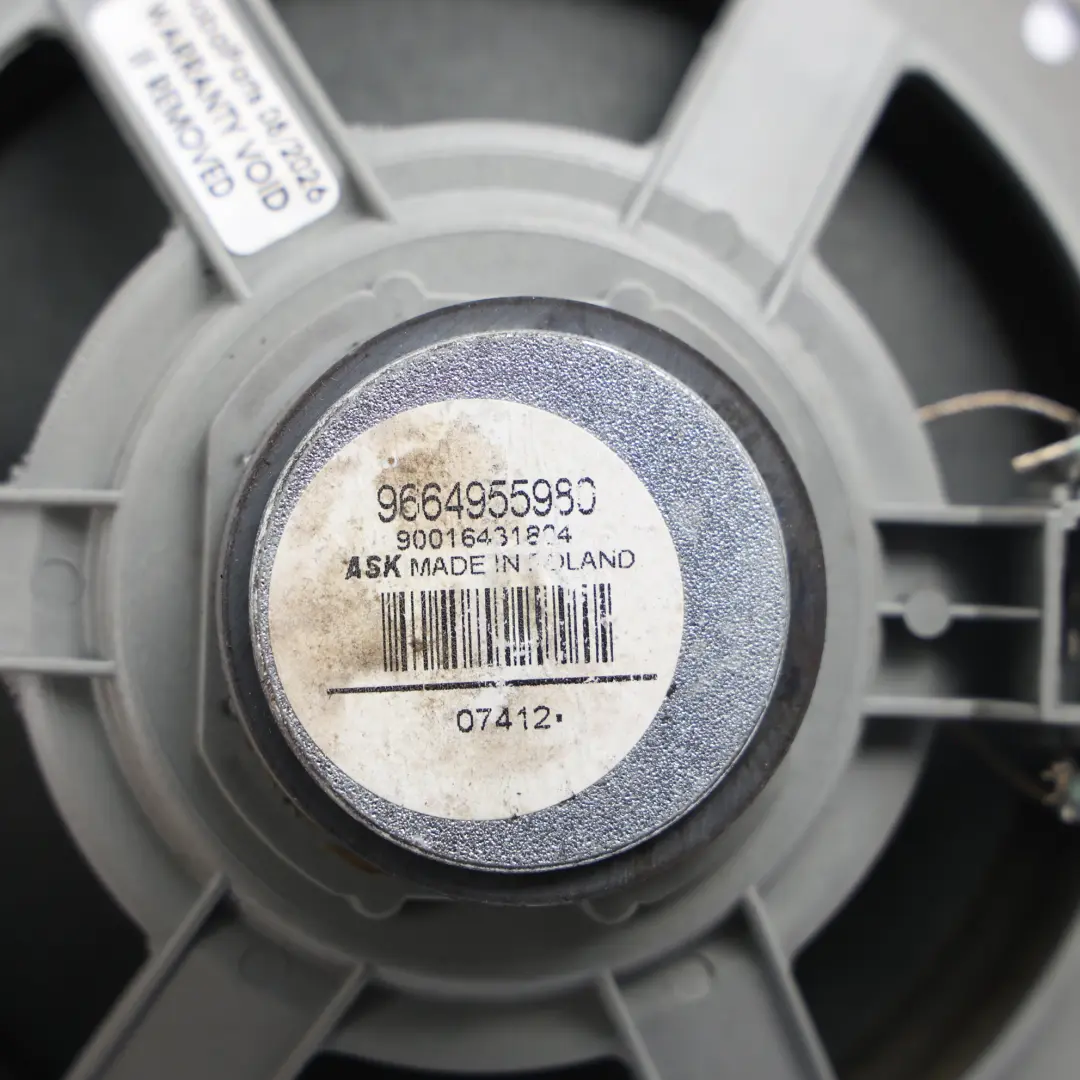 Citroën C4 Grand Picasso Door Speaker Front Rear Left Right N/O/S - SKU 9664955980-1 - Part number 9664955980