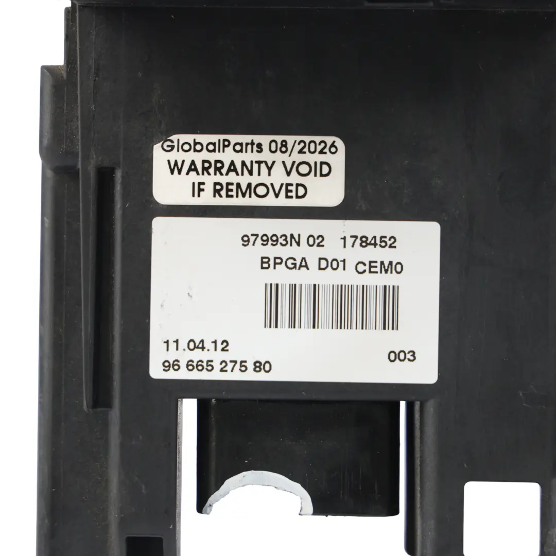 Citroën C4 Grand Picasso Battery Fusebox 1.6 HDi Diesel 9HR - SKU 9666527580 - Part number 9666527580