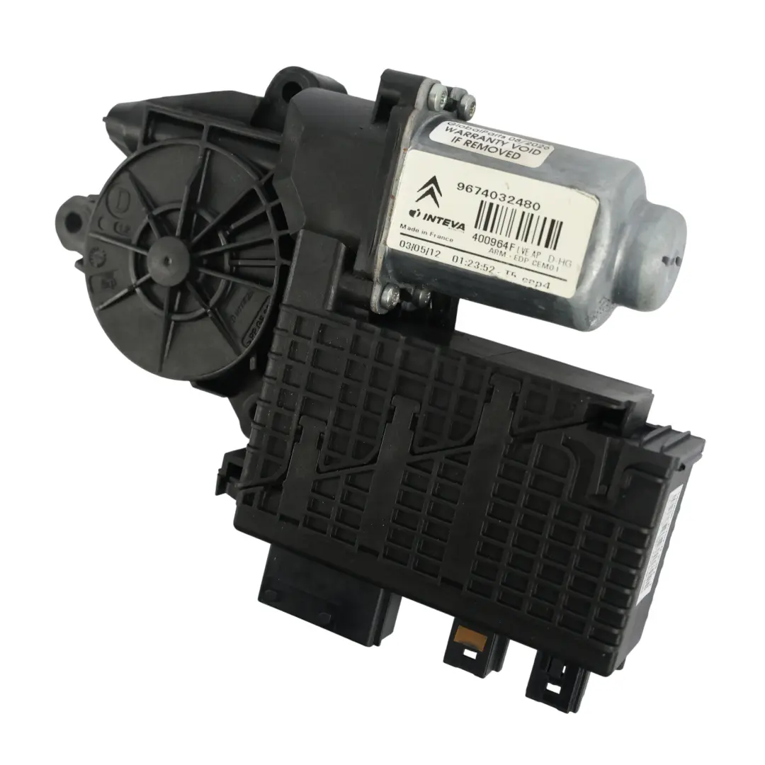 Door Window Regulator Motor Front Right O/S to Citroën C4 Picasso with Part number 9674032480 Citroën C4 Picasso Door Window Regulator Motor Front Right O/S - SKU 9674032480 - Part number 9674032480
