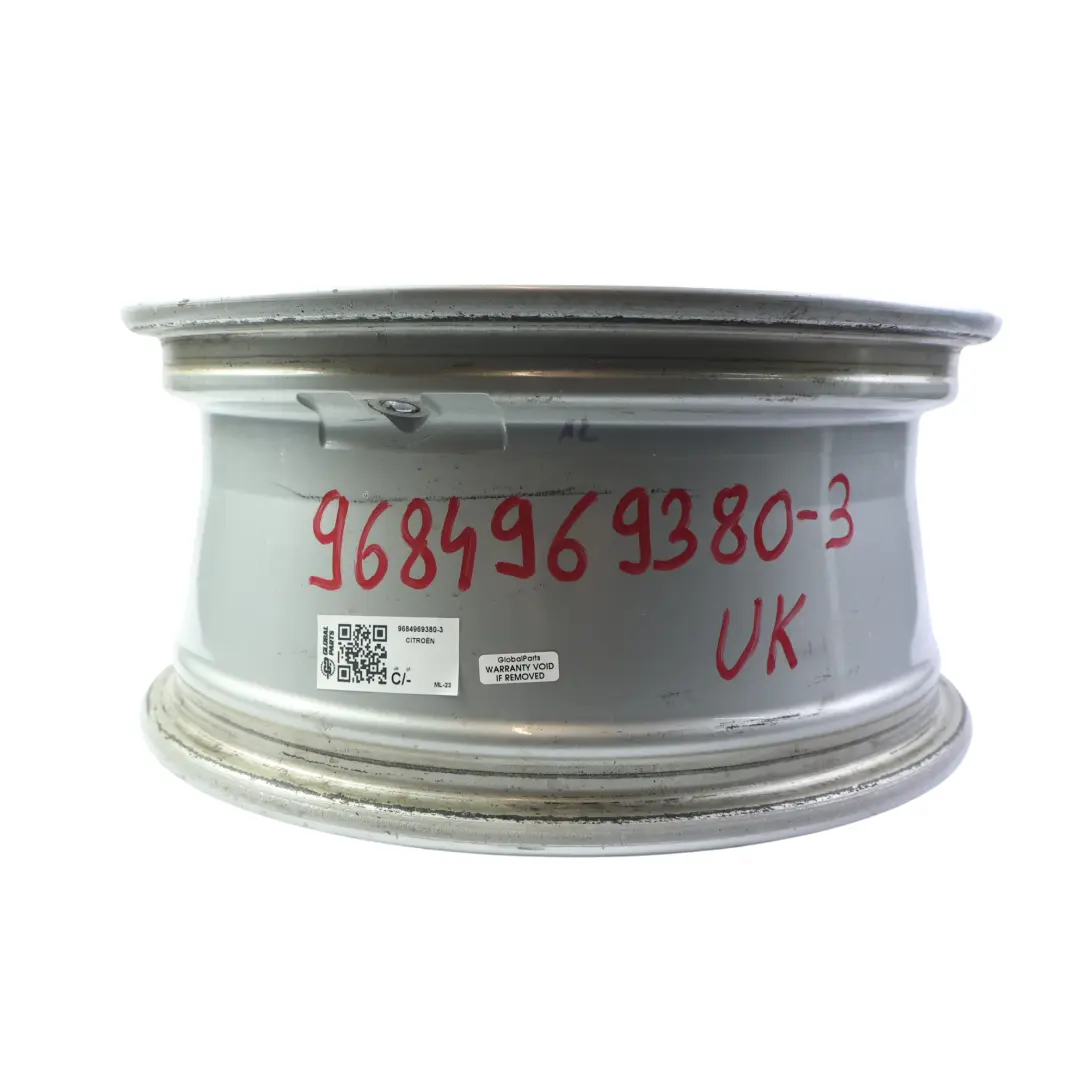 Rim Alloy Silver 16" 7J ET:26 to Citroën C4 Grand Picasso Wheel with Part number 9684969380 Citroën C4 Grand Picasso Wheel Rim Alloy Silver 16" 7J ET:26 - SKU 9684969380-3 - Part number 9684969380