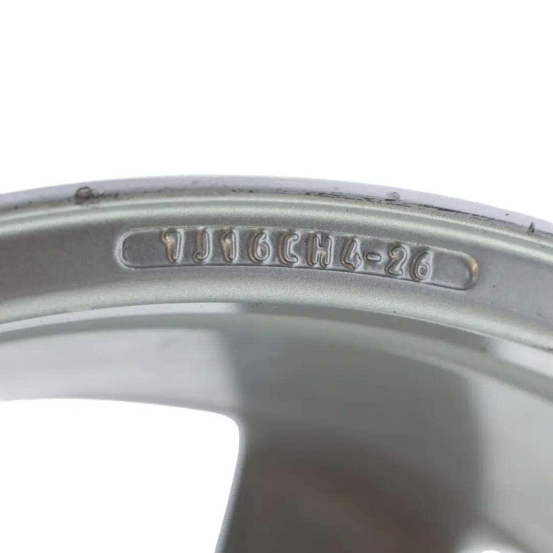 Rim Alloy Silver 16" 7J ET:26 to Citroën C4 Grand Picasso Wheel with Part number 9684969380 Citroën C4 Grand Picasso Wheel Rim Alloy Silver 16" 7J ET:26 - SKU 9684969380-3 - Part number 9684969380