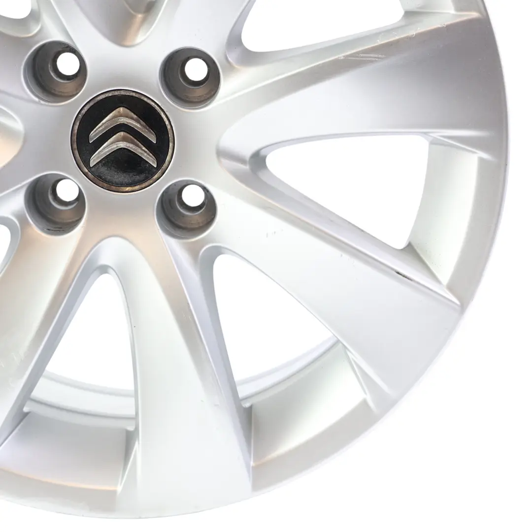 Alloy Rim 16" 7J ET:26 to Citroën C4 Grand Picasso Silver Wheel with Part number 9684969380 Citroën C4 Grand Picasso Silver Wheel Alloy Rim 16" 7J ET:26 - SKU 9684969380-4 - Part number 9684969380