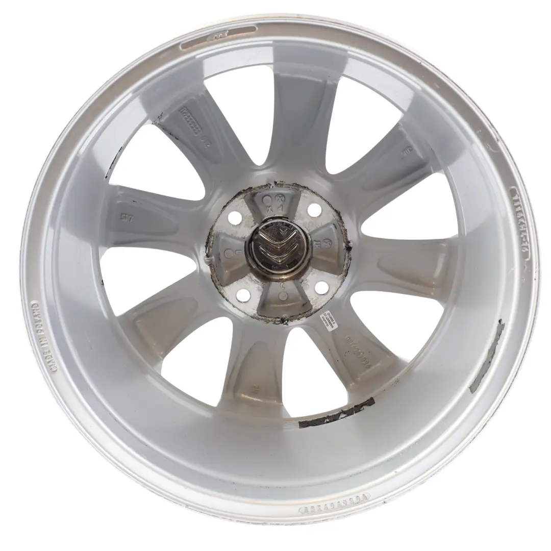Citroën C4 Grand Picasso Silver Wheel Alloy Rim 16" 7J ET:26 - SKU 9684969380-4 - Part number 9684969380